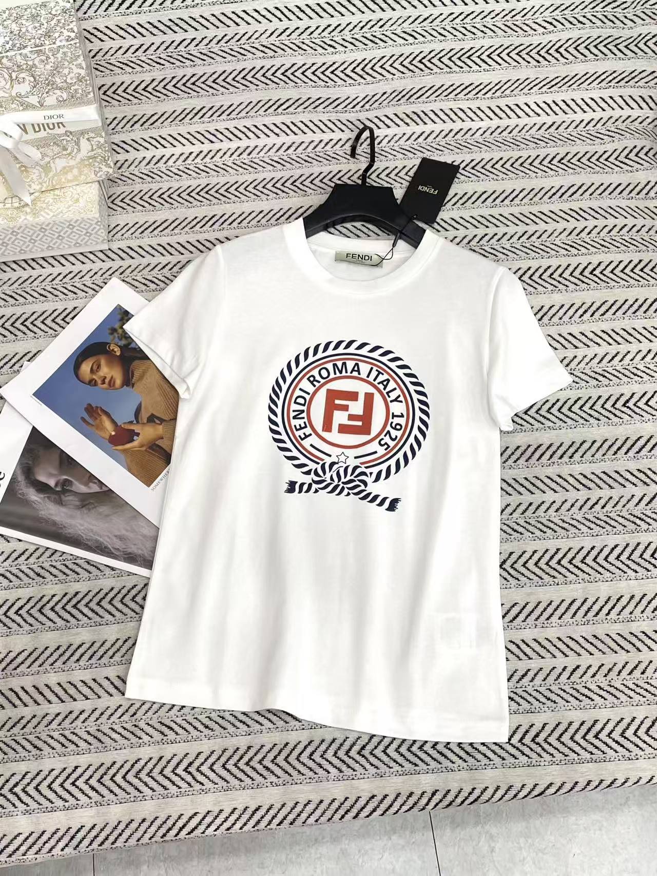 FEND1 フロッキー ダブルFプリント Tシャツ【50％割引+送料無料】