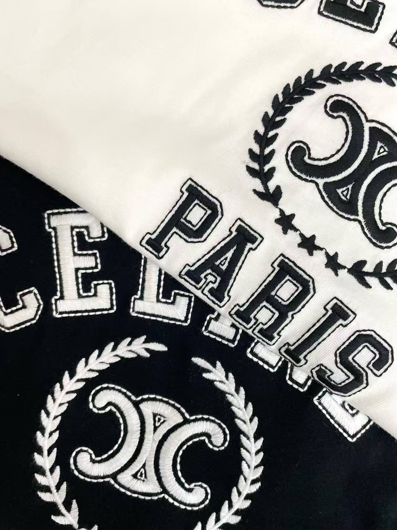 CELINE 3D刺繍ロゴTシャツ【50％割引+送料無料】