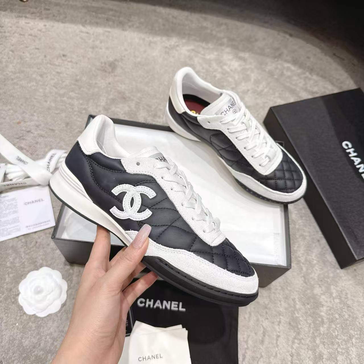 CHANE1 高品質ダブルCカジュアルシューズ【50％割引+送料無料】