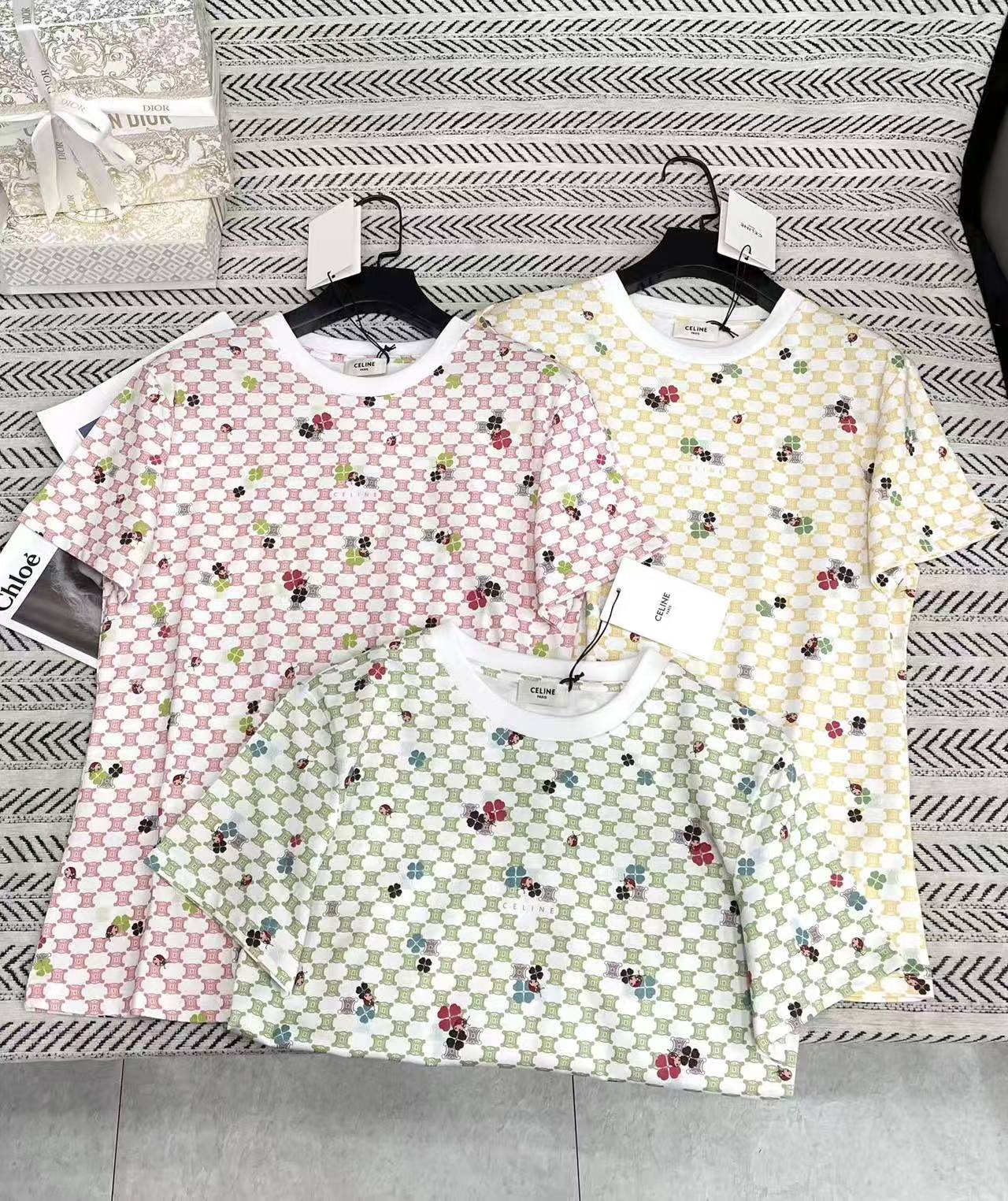 CELINE 凱旋門 レタープリント Tシャツ【50％割引+送料無料】