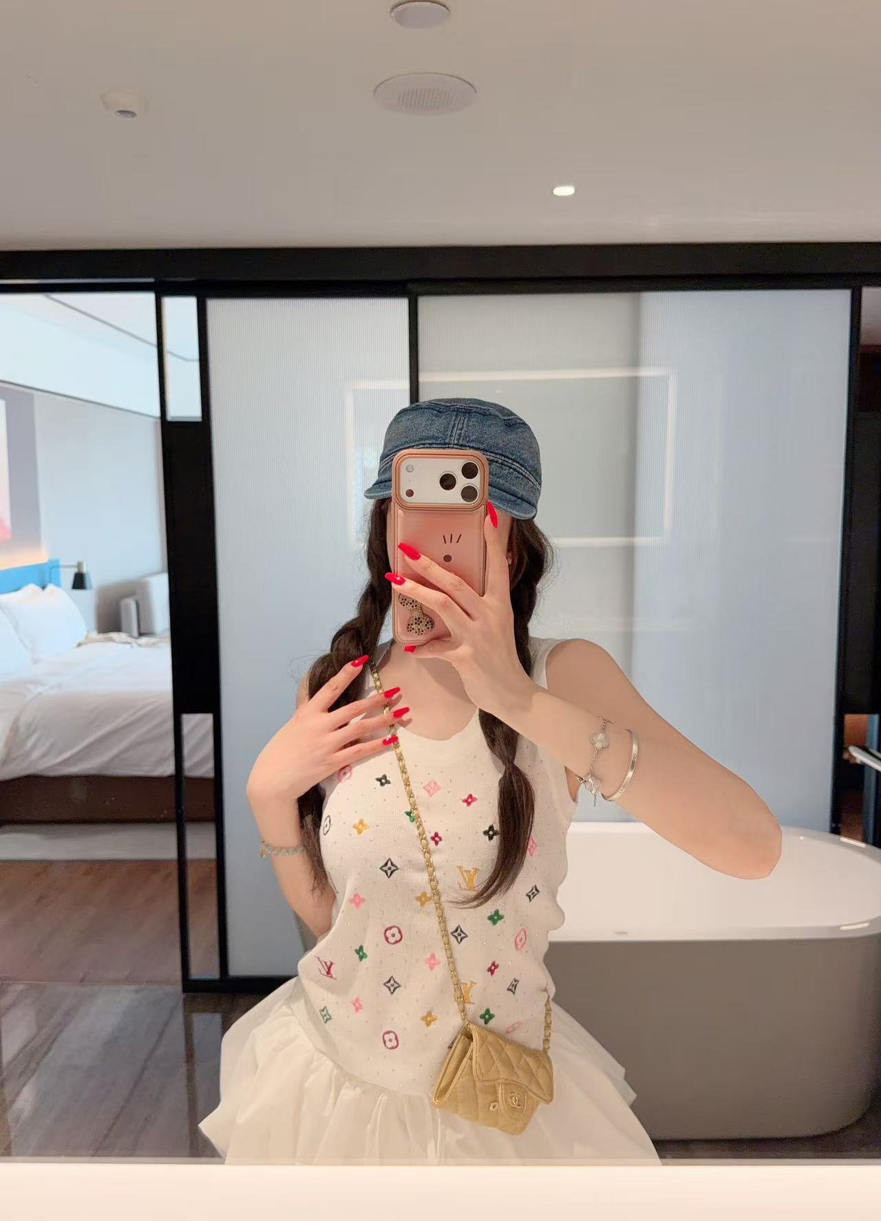 LV 四つ葉のクローバー刺繍 ウールベスト【50％割引+送料無料】