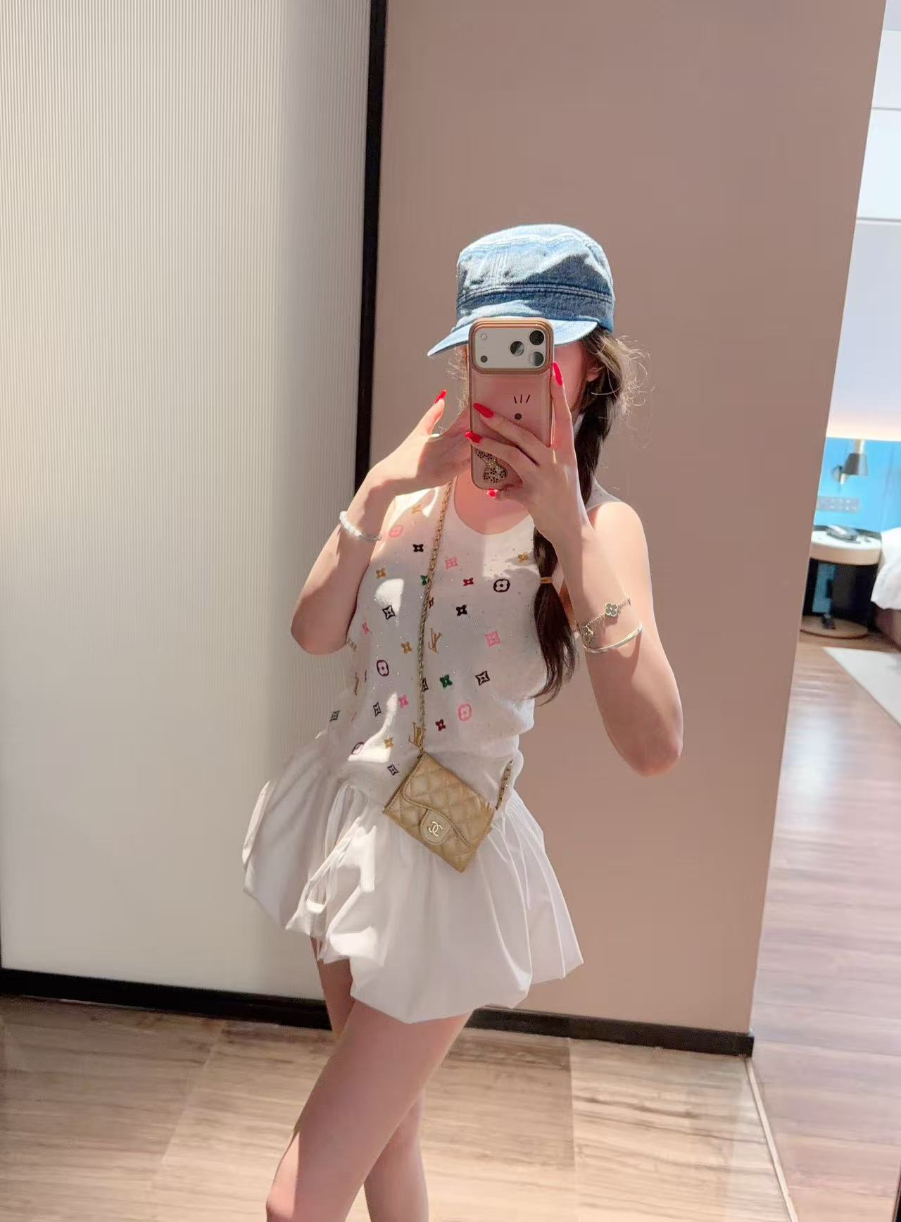 LV 四つ葉のクローバー刺繍 ウールベスト【50％割引+送料無料】