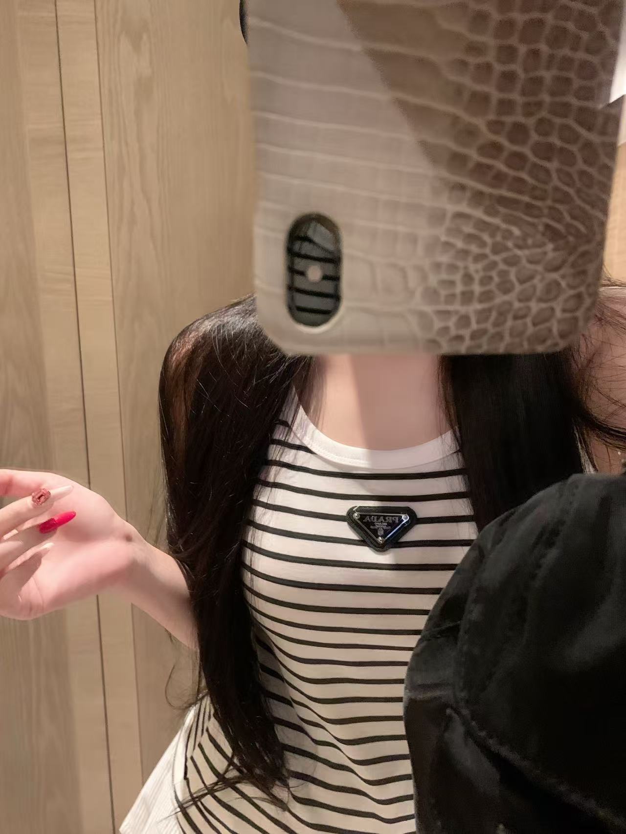 PR4DA ストライプ柄ベスト＋スカート ツーピースセット【50％割引+送料無料】