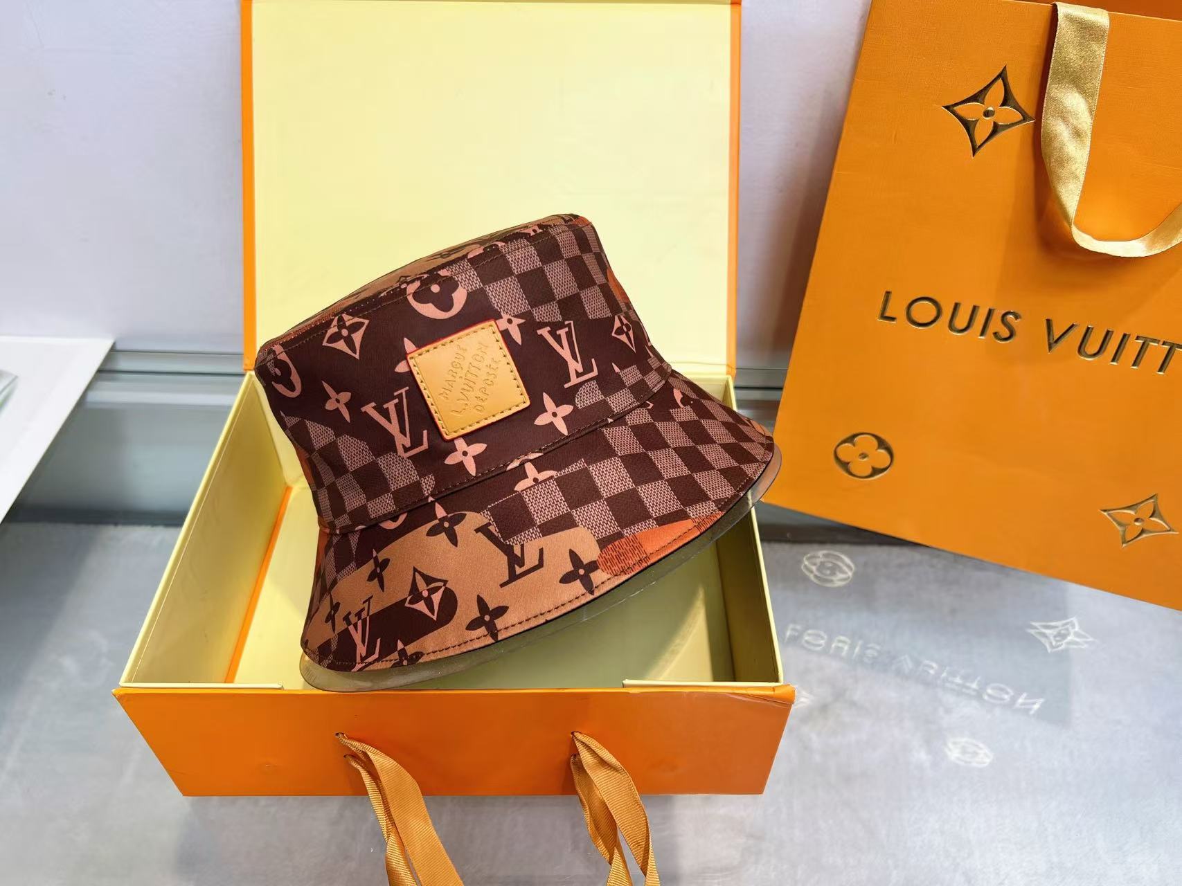 LVプリント柄の漁師帽【50％割引+送料無料】