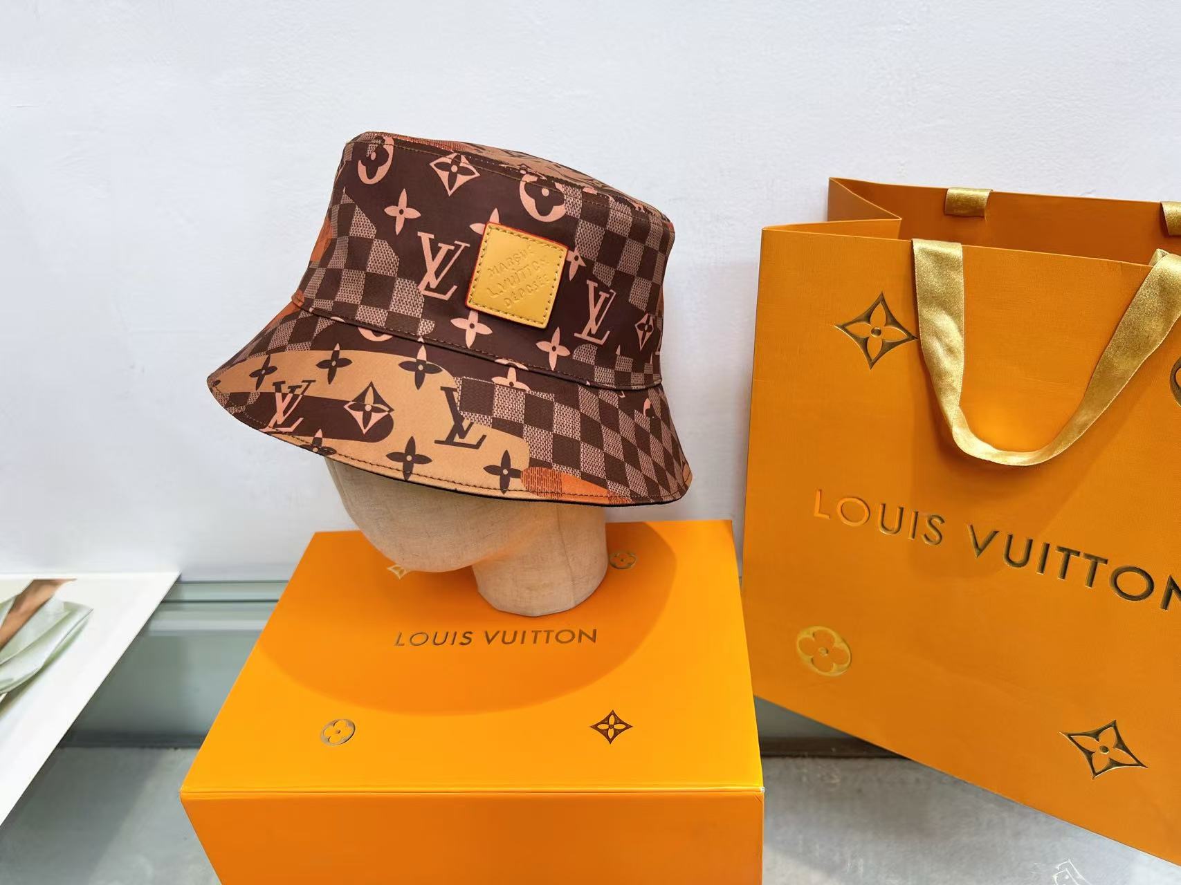 LVプリント柄の漁師帽【50％割引+送料無料】