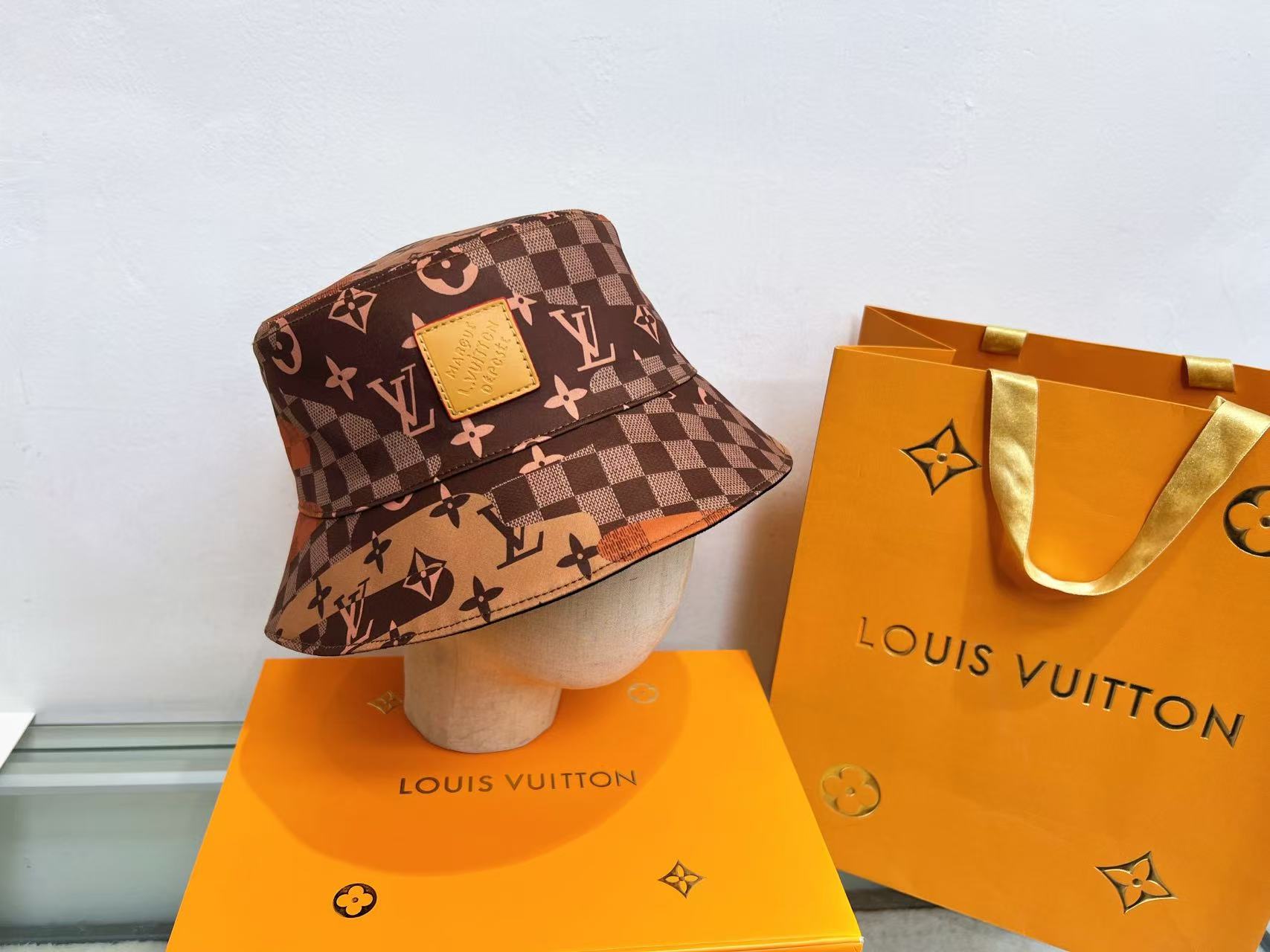 LVプリント柄の漁師帽【50％割引+送料無料】