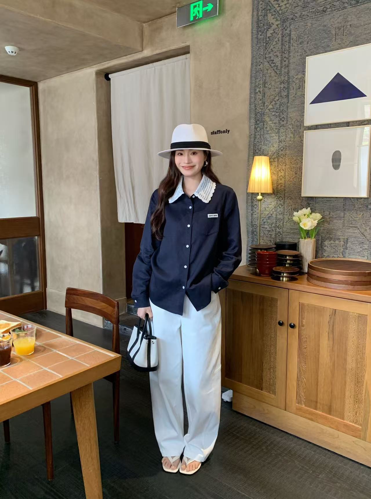 M1UM1U レース襟ブラウス【50％割引+送料無料】