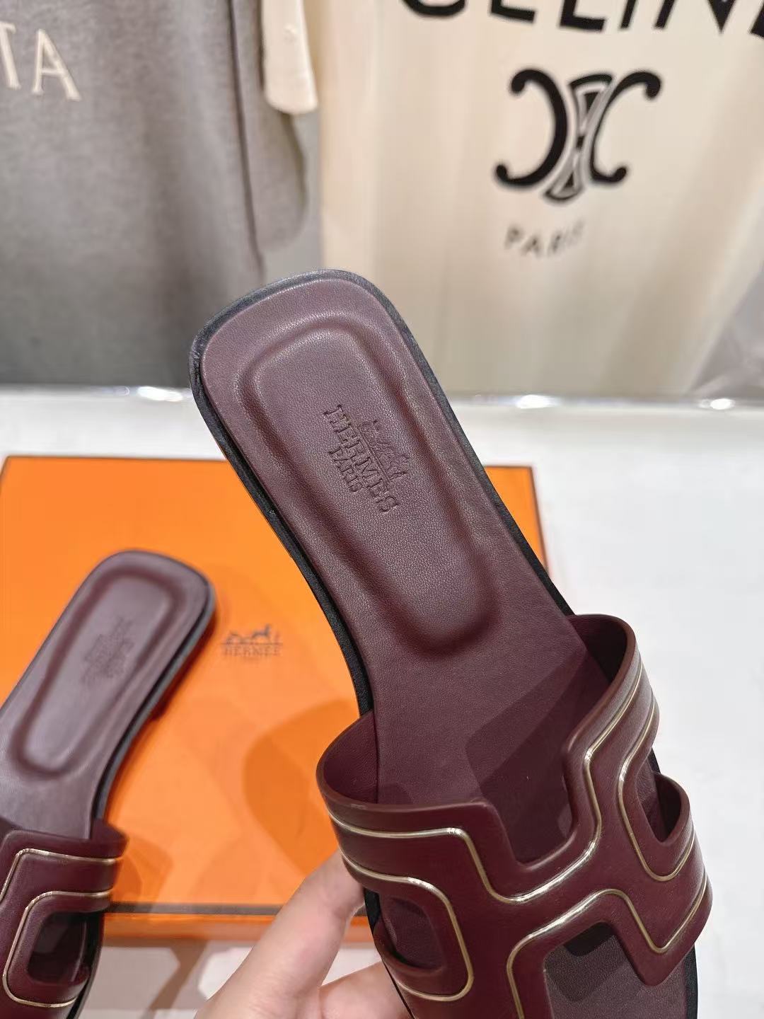 HERME5高品質なH型レザーフラットシューズ【50％割引+送料無料】