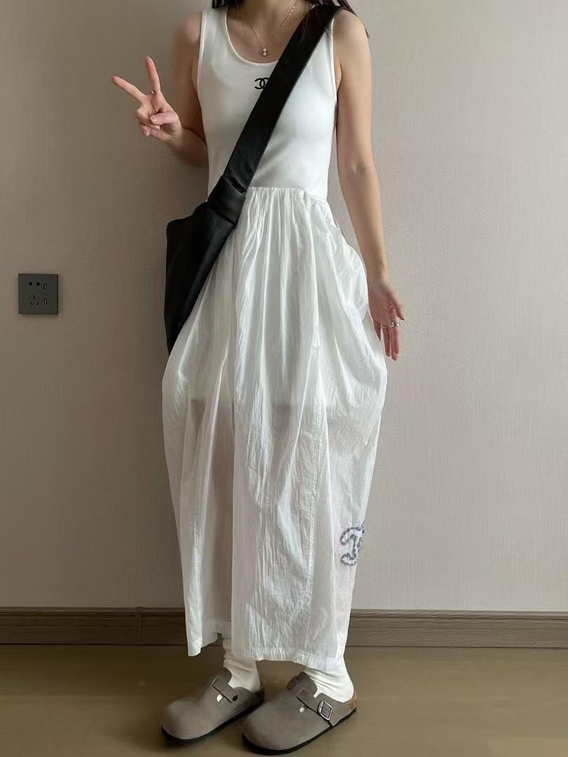 CHANE1 ダブルC ノースリーブドレス【50％割引+送料無料】