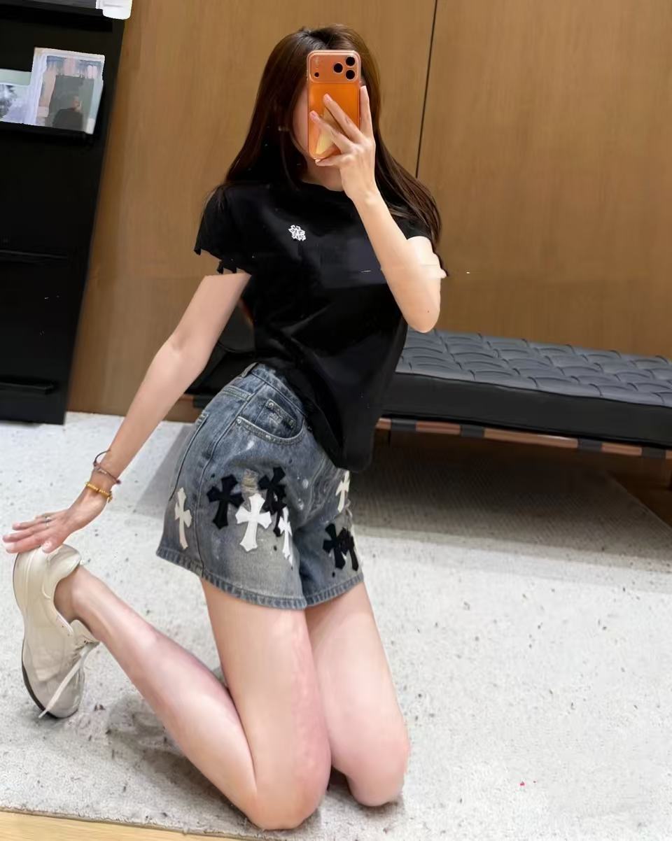 Chr0me Heartsデニムショートパンツ【50％割引+送料無料】