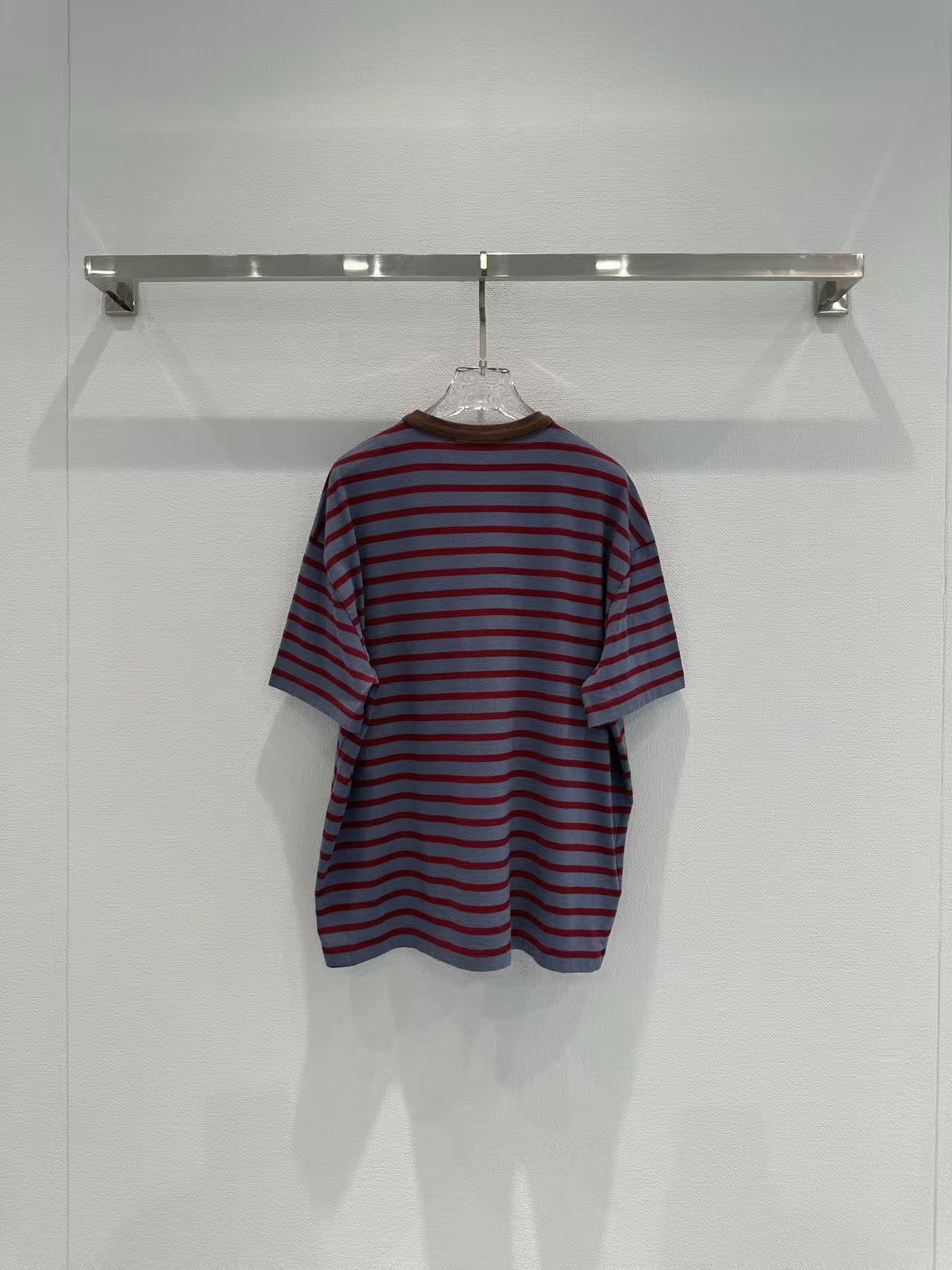 M1UM1U ポケットストライプTシャツ【50％割引+送料無料】