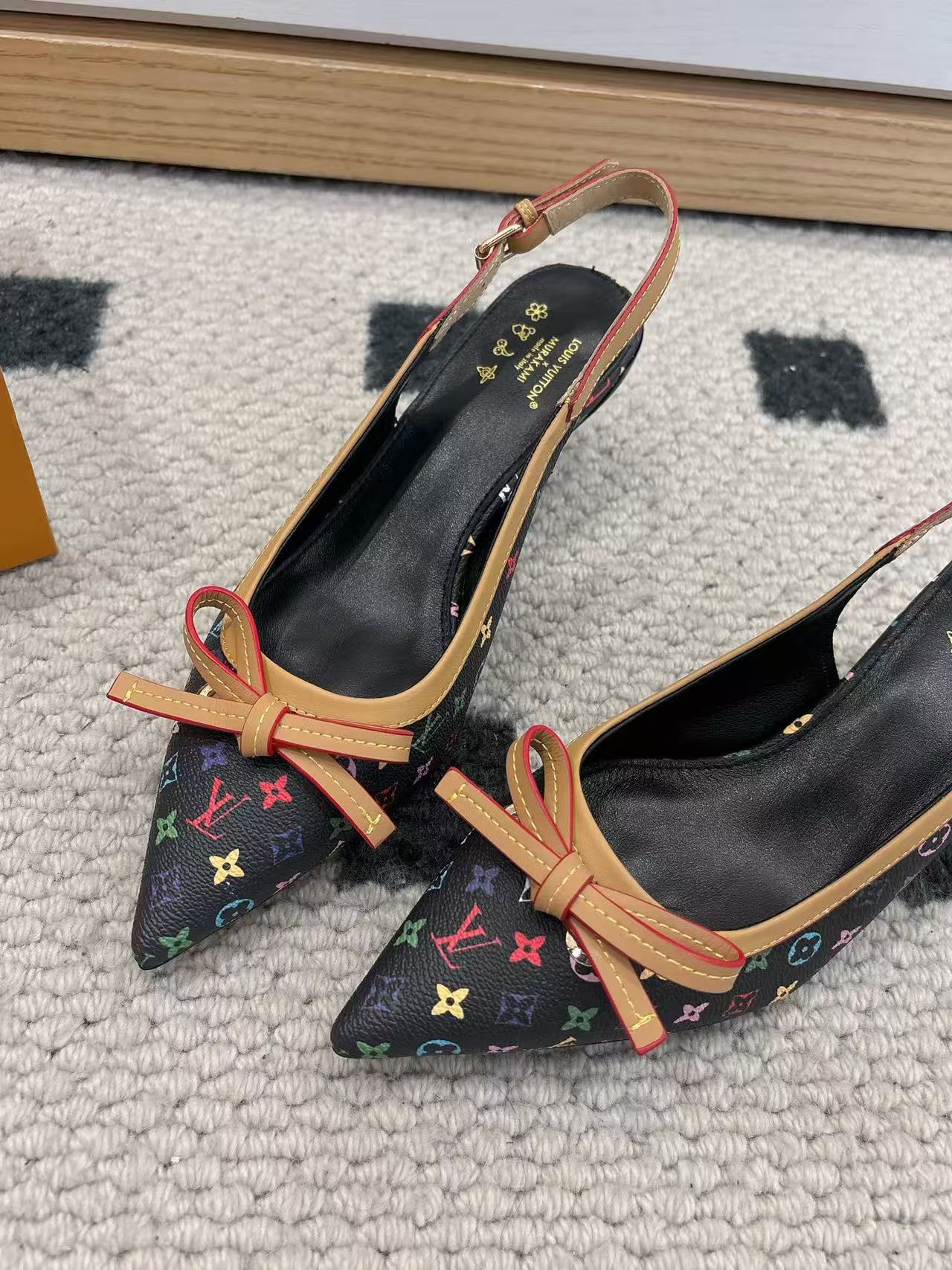 LV 高品質プリント ローヒールシューズ【50％割引+送料無料】