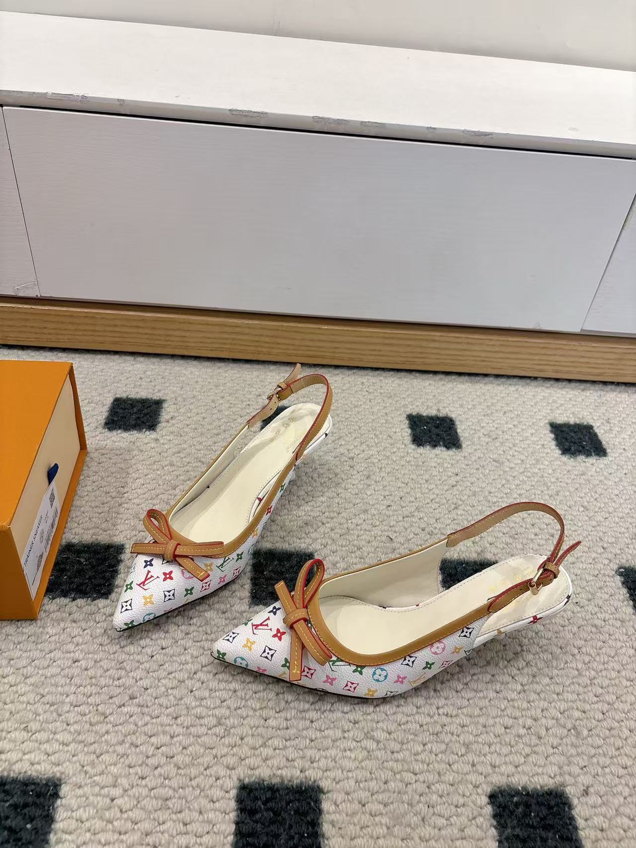 LV 高品質プリント ローヒールシューズ【50％割引+送料無料】