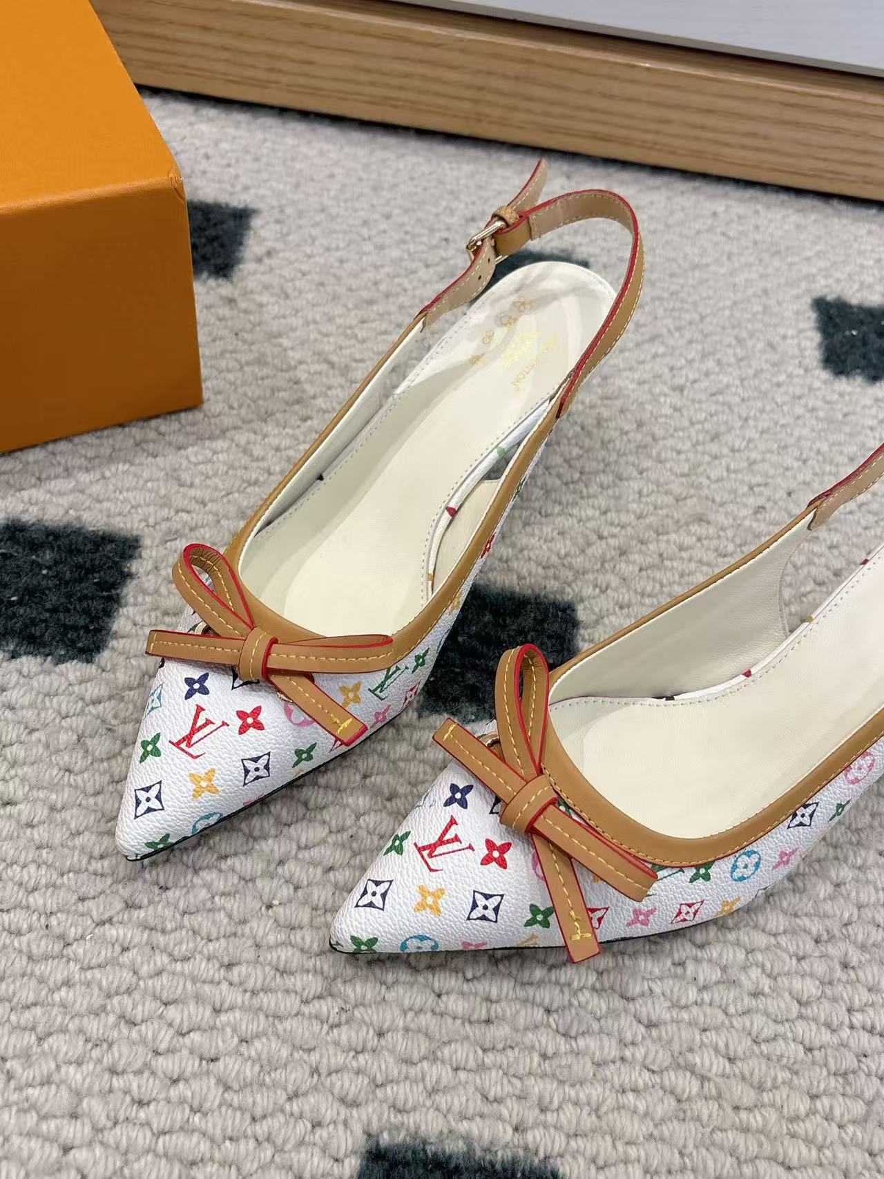 LV 高品質プリント ローヒールシューズ【50％割引+送料無料】