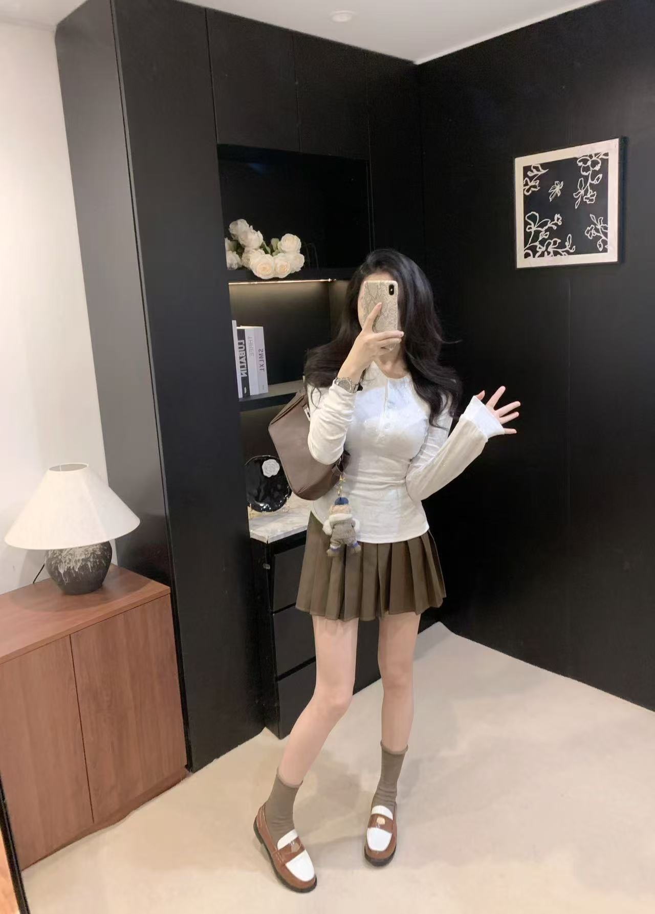 LVプリント ボタンアップTシャツ【50％割引+送料無料】