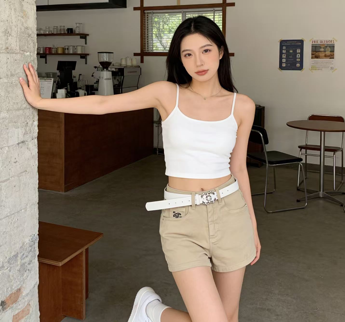 CHANE1 ダブルC デニムショーツ【50％割引+送料無料】