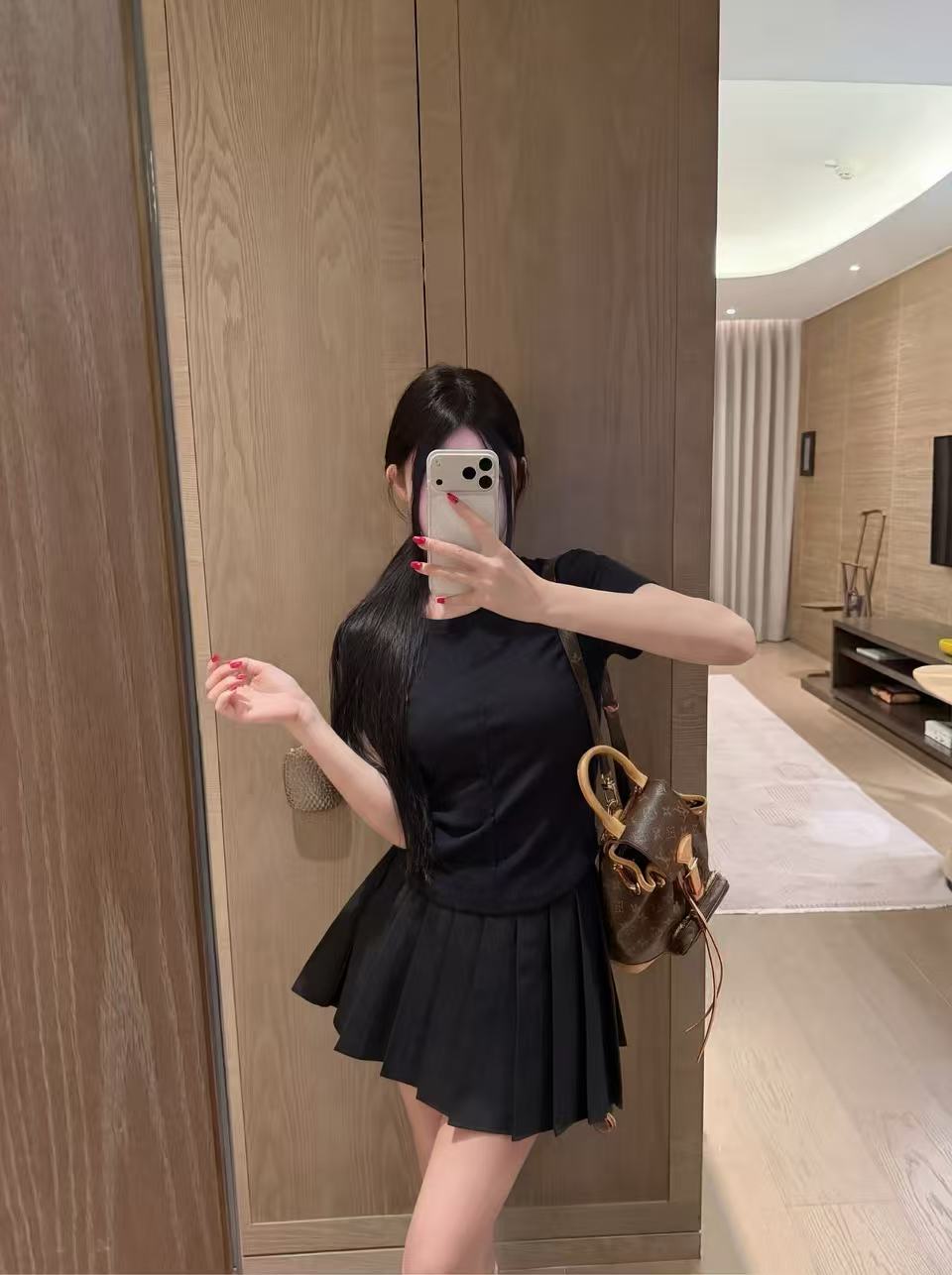 M1UM1U シンプルなTシャツ＋スカートのツーピースセット【50％割引+送料無料】