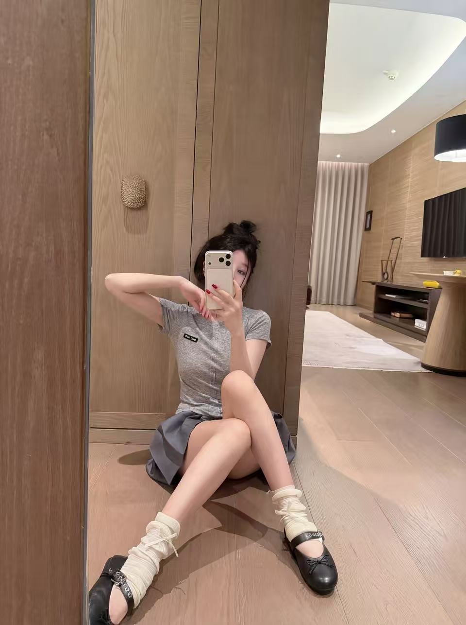 M1UM1U シンプルなTシャツ＋スカートのツーピースセット【50％割引+送料無料】