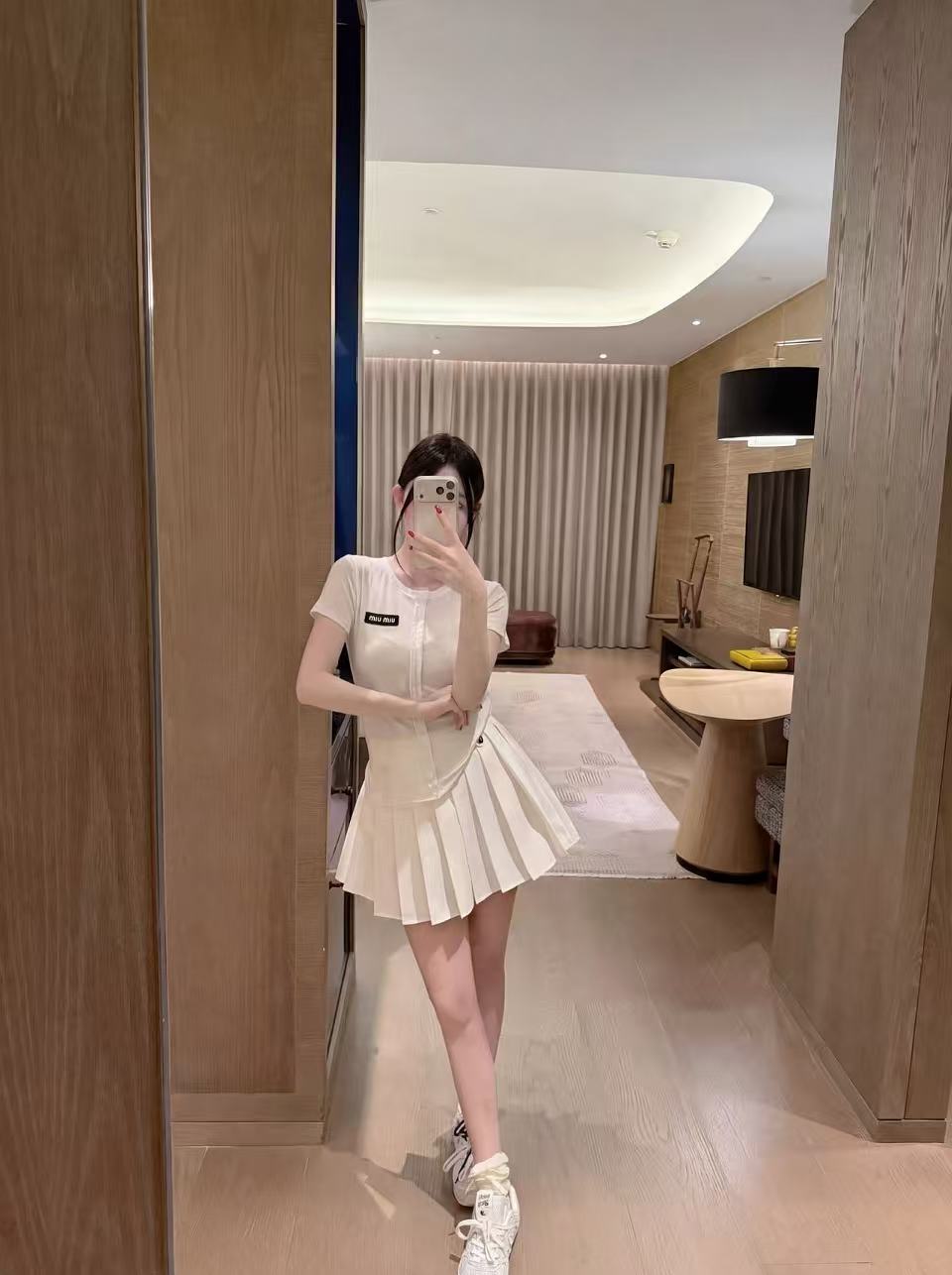 M1UM1U シンプルなTシャツ＋スカートのツーピースセット【50％割引+送料無料】