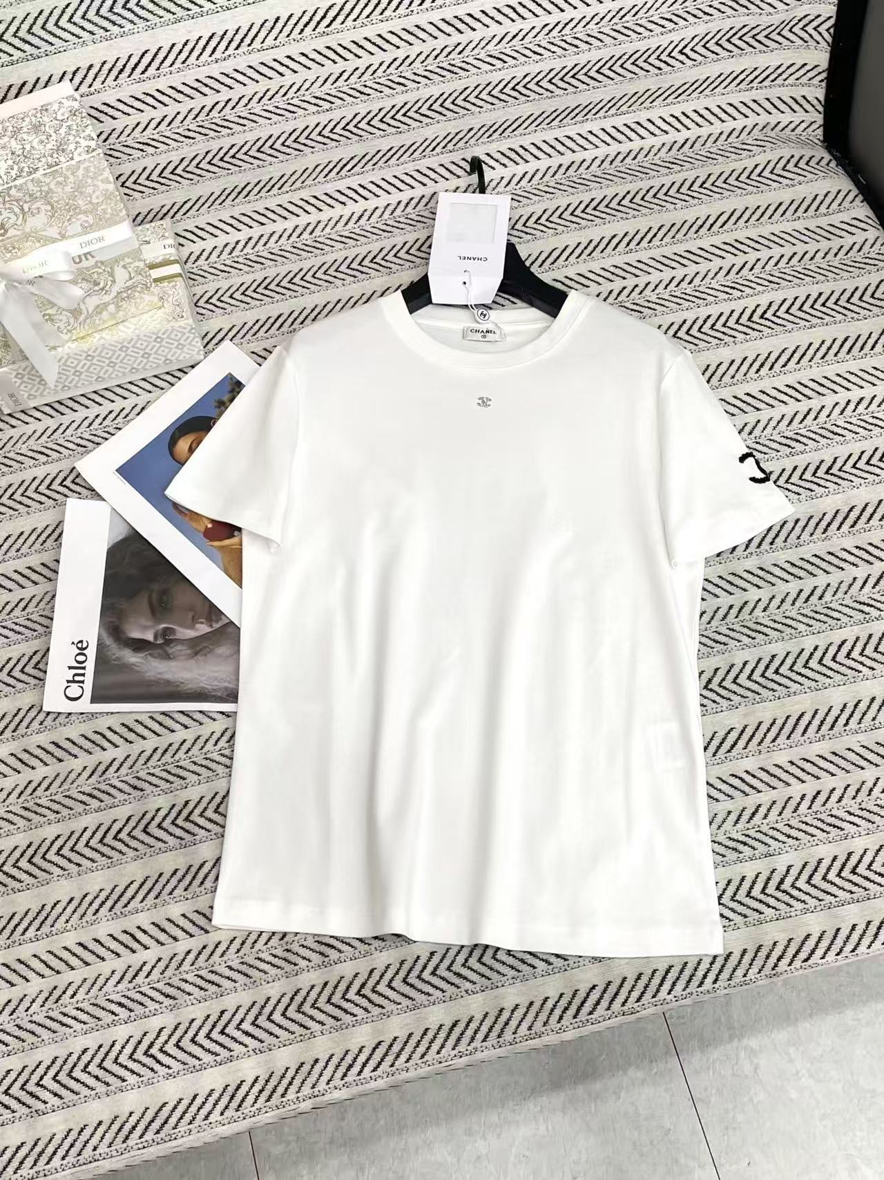 CHANE1 シンプルダブルC Tシャツ【50％割引+送料無料】