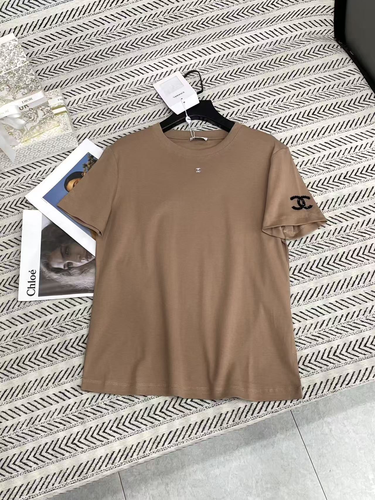 CHANE1 シンプルダブルC Tシャツ【50％割引+送料無料】