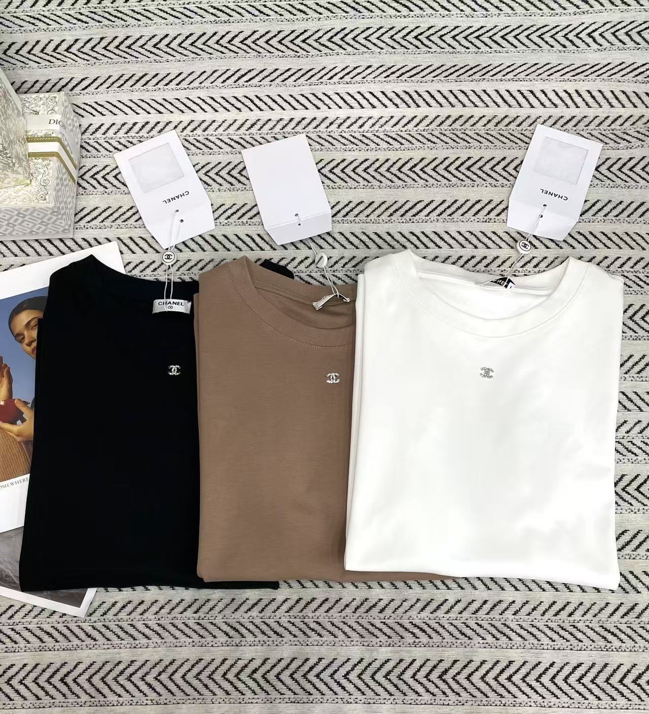 CHANE1 シンプルダブルC Tシャツ【50％割引+送料無料】