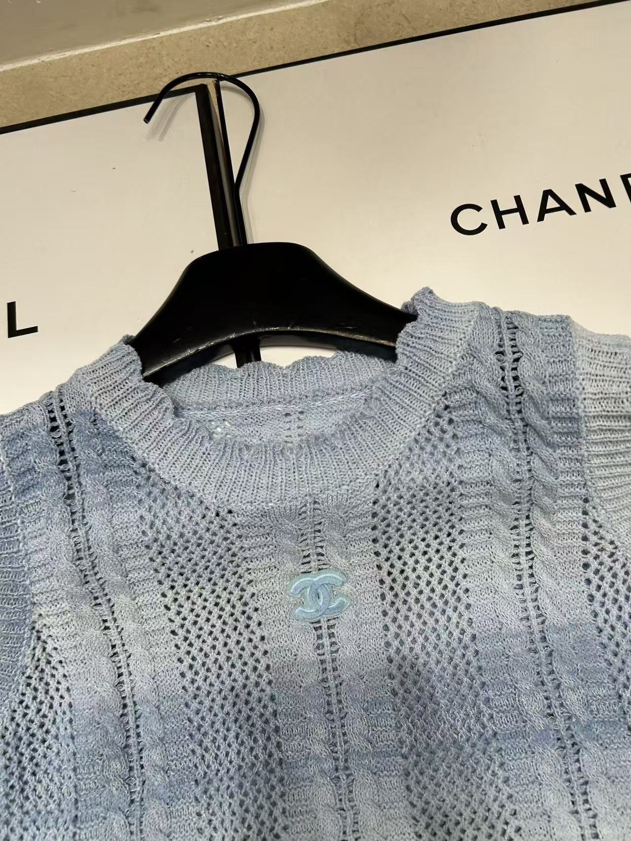 CHANE1 カーブエッジ ダブルC ウールベスト【50％割引+送料無料】