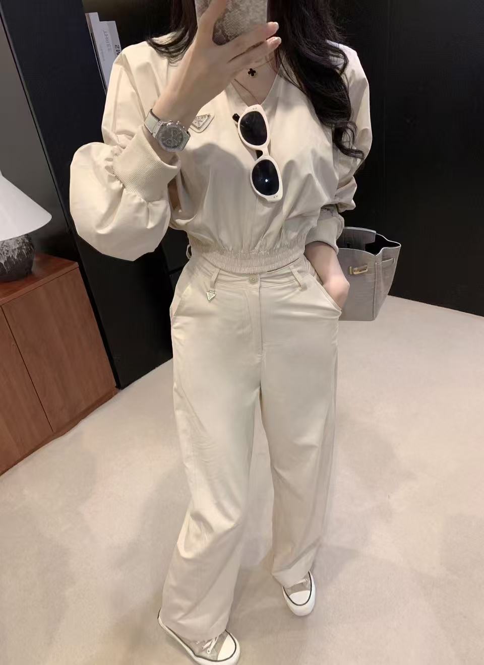 PR4DA トライアングルロゴ ジャケット＋パンツ ツーピースセット【50％割引+送料無料】