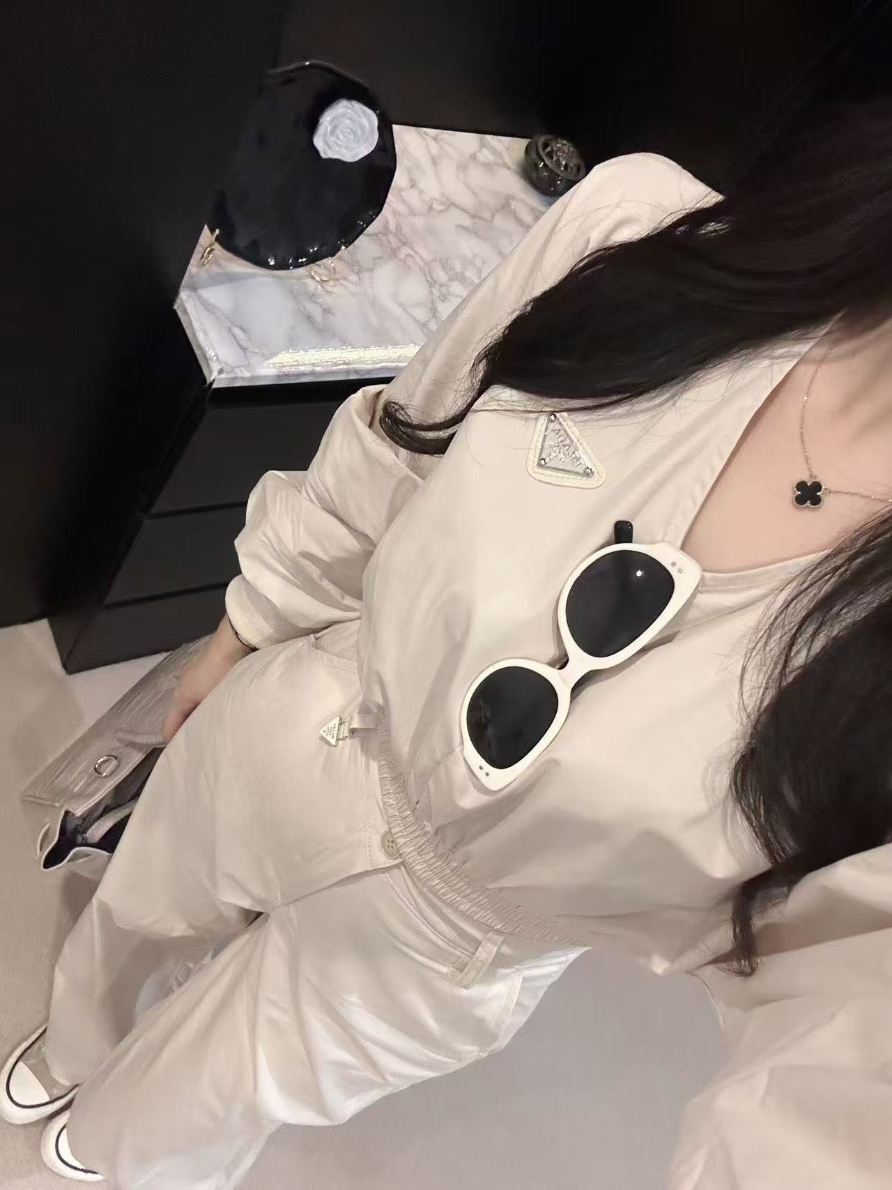 PR4DA トライアングルロゴ ジャケット＋パンツ ツーピースセット【50％割引+送料無料】