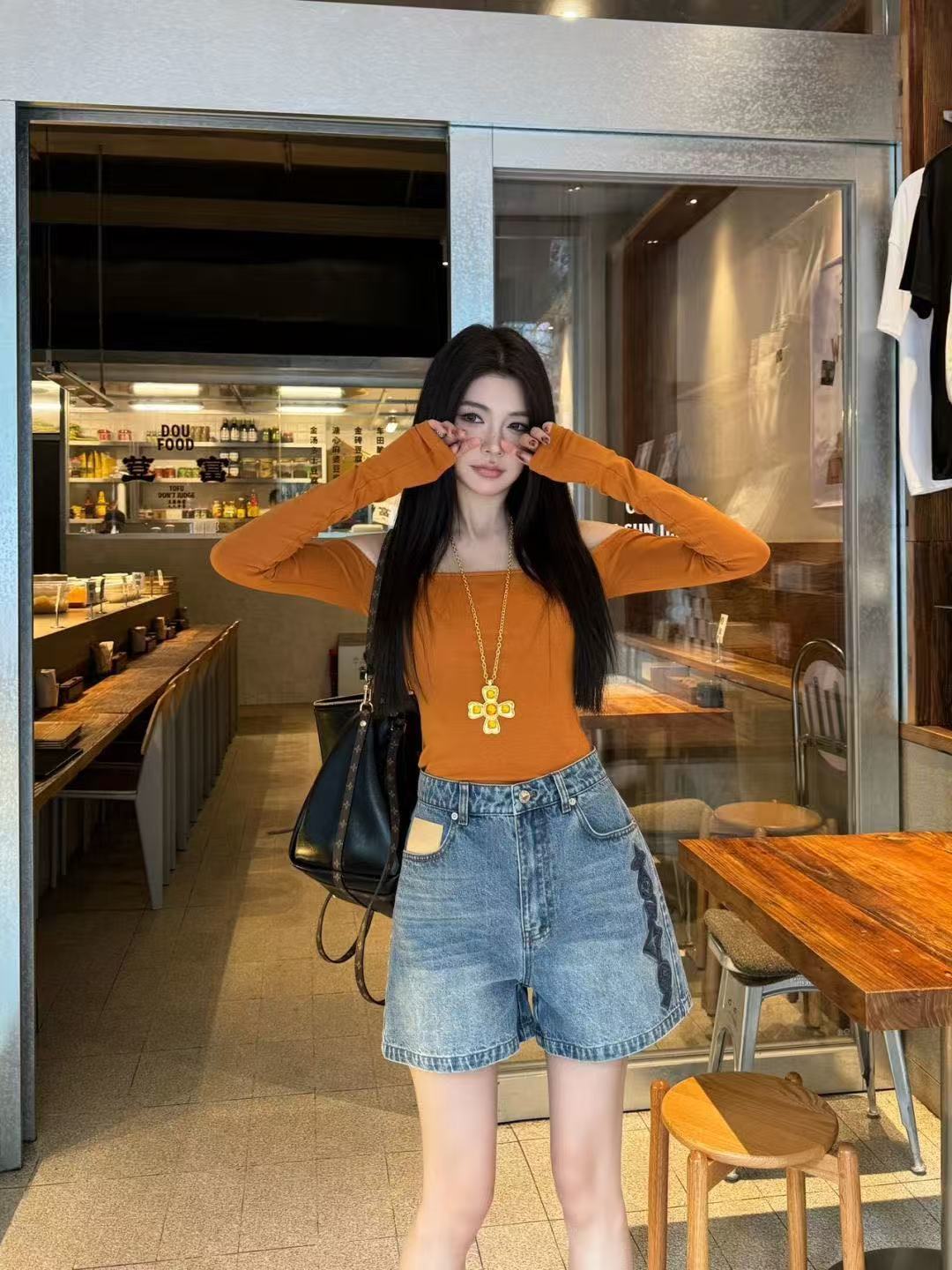 LVデニムジャケット／ショートパンツ【50％割引+送料無料】