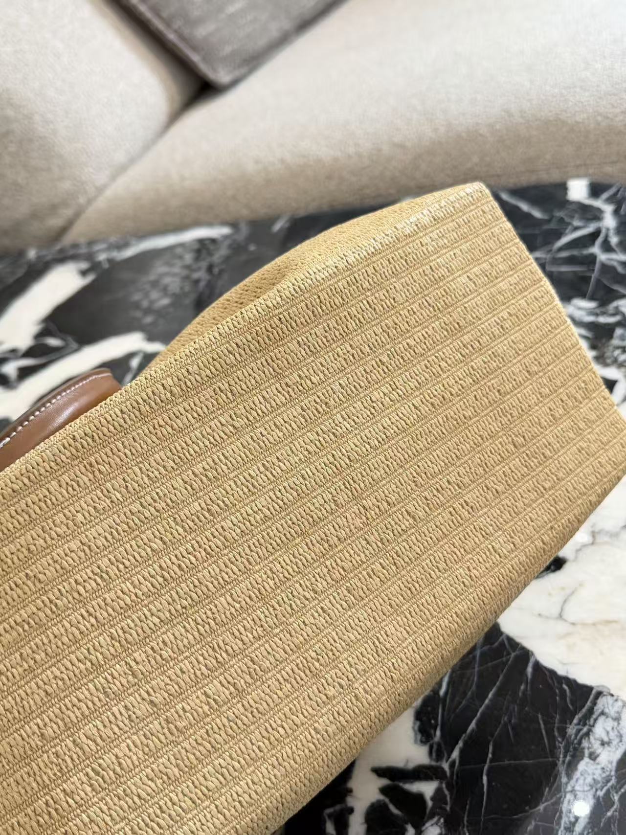 CEL1NE ストロー織りレターショッピングバッグ【50％割引+送料無料】