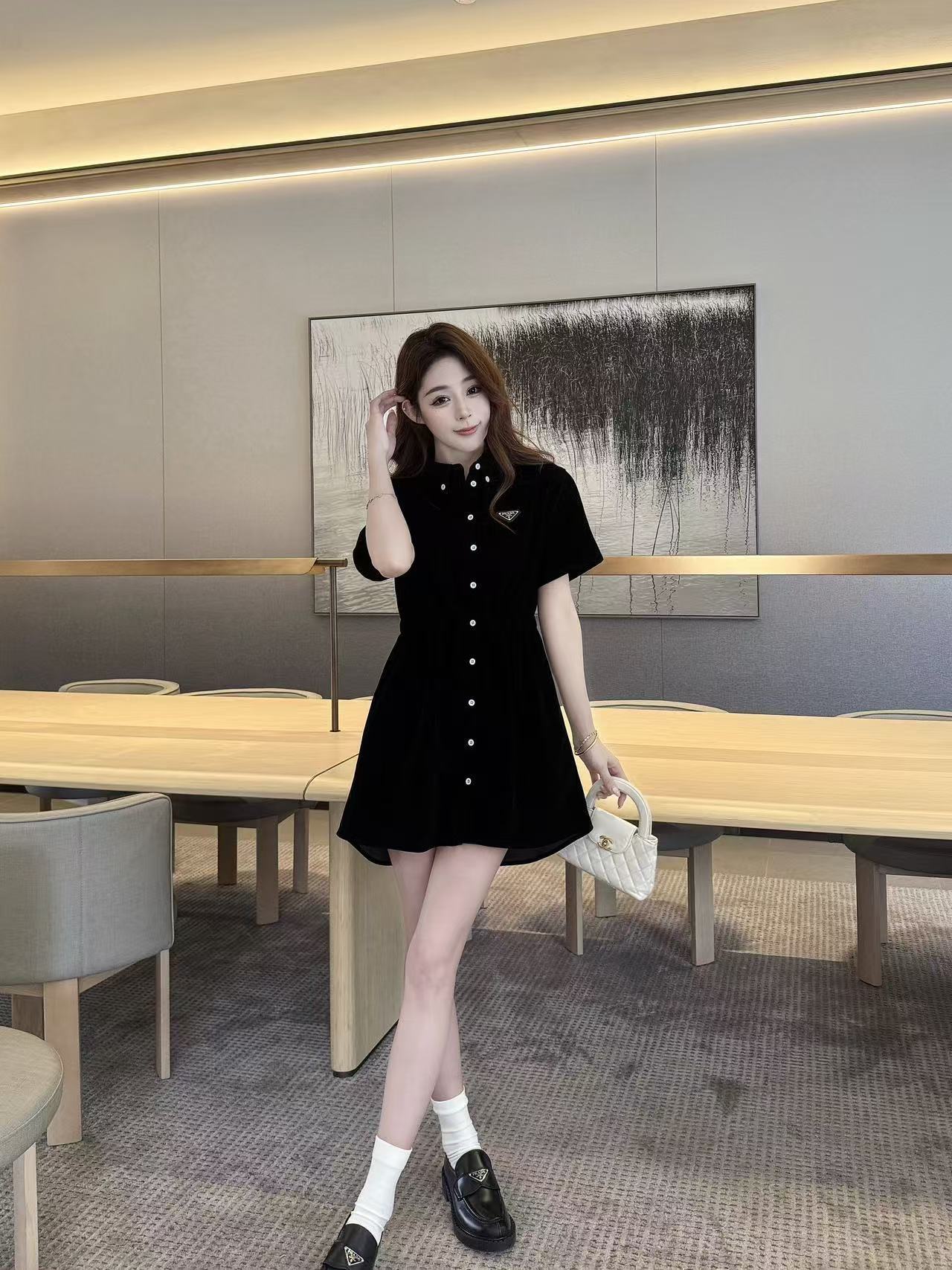 PR4DA ベルベット半袖ドレス【50％割引+送料無料】