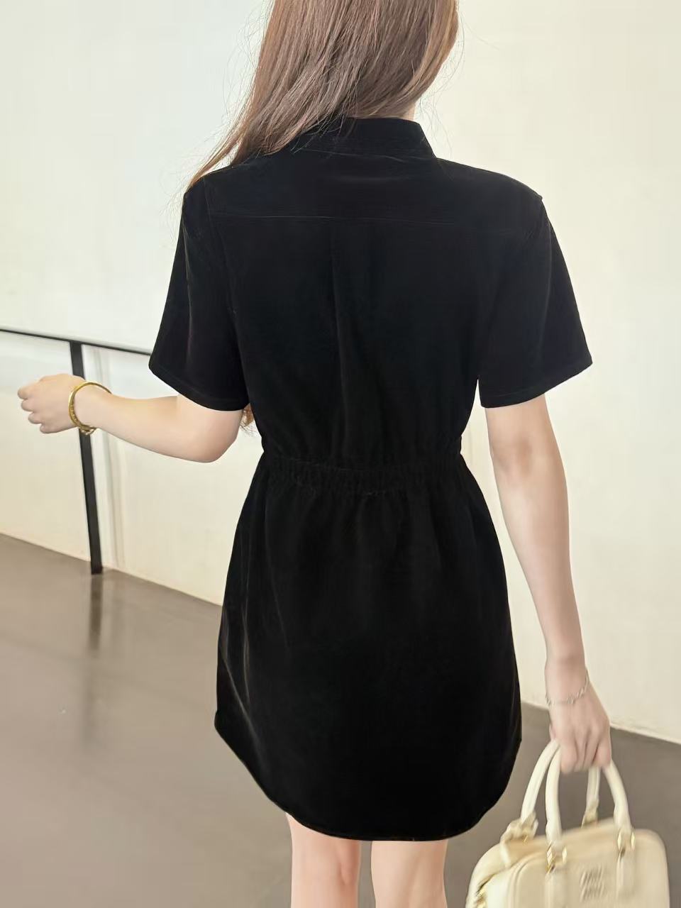 PR4DA ベルベット半袖ドレス【50％割引+送料無料】