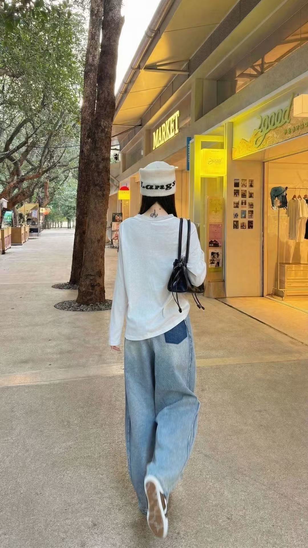 YSL刺繍ロゴ入り長袖Tシャツ【50％割引+送料無料】