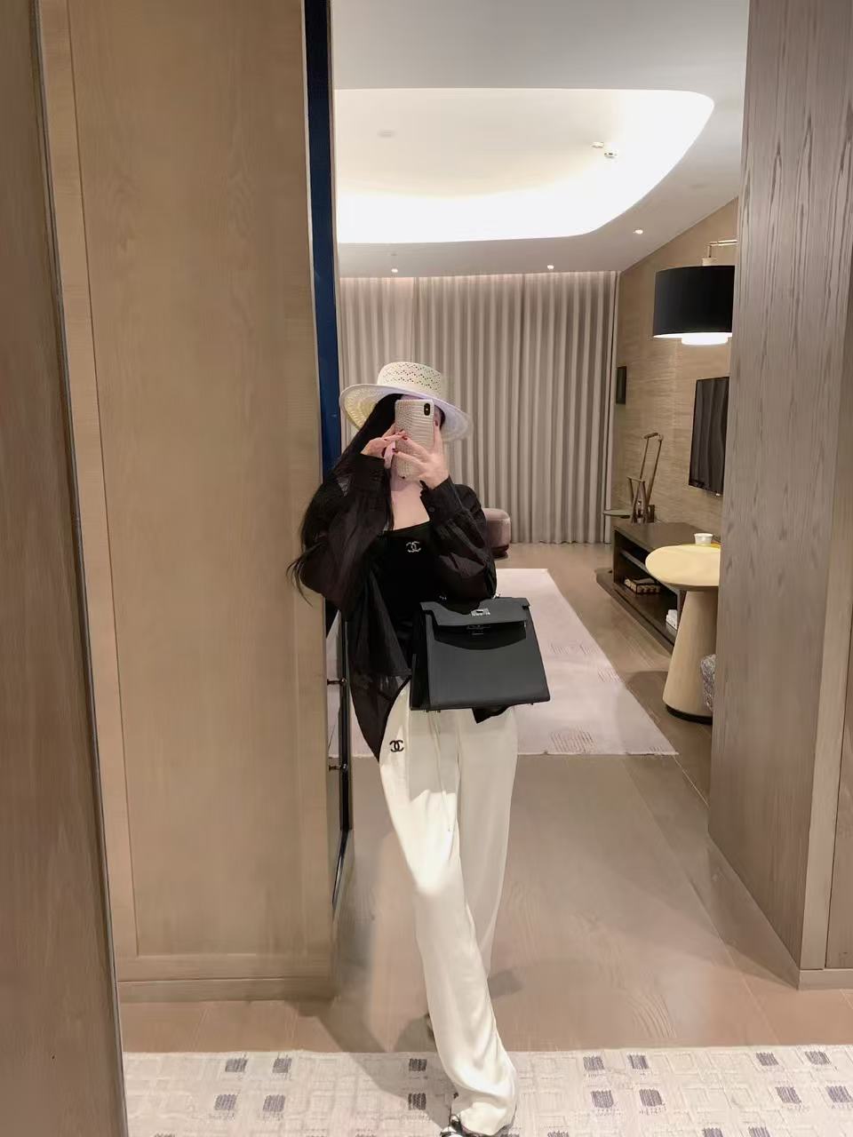 CHANE1 ダブルC キャミソール＋シャツ ツーピースセット【50％割引+送料無料】