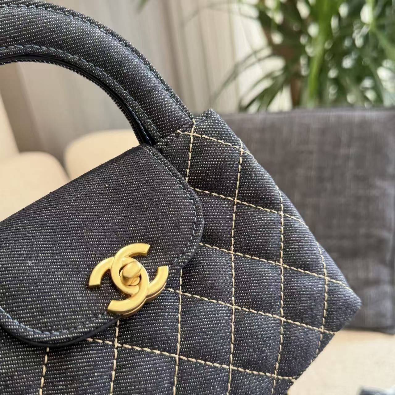 CHANE1 Kellyデニムハンドバッグ【50％割引+送料無料】