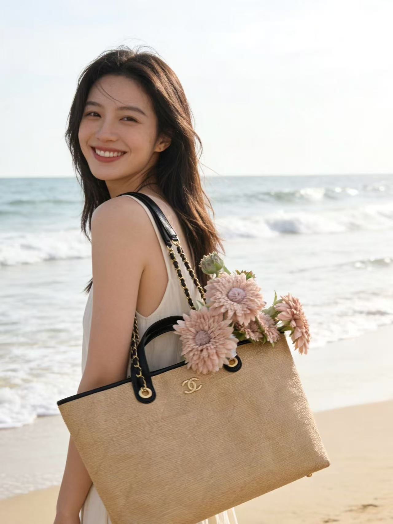 CHANE1織りチェーントートバッグ【50％割引+送料無料】