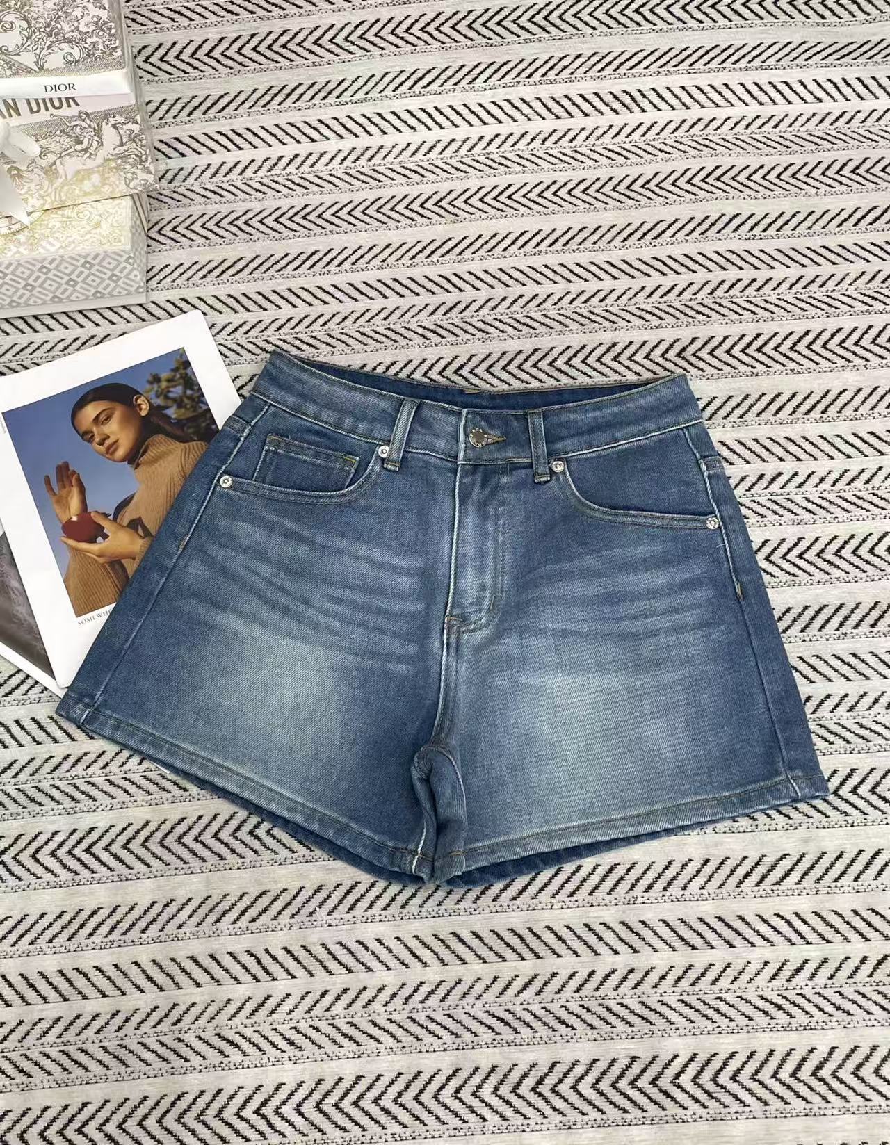 PR4DA 高品質刺繍入りデニムショーツ【50％割引+送料無料】