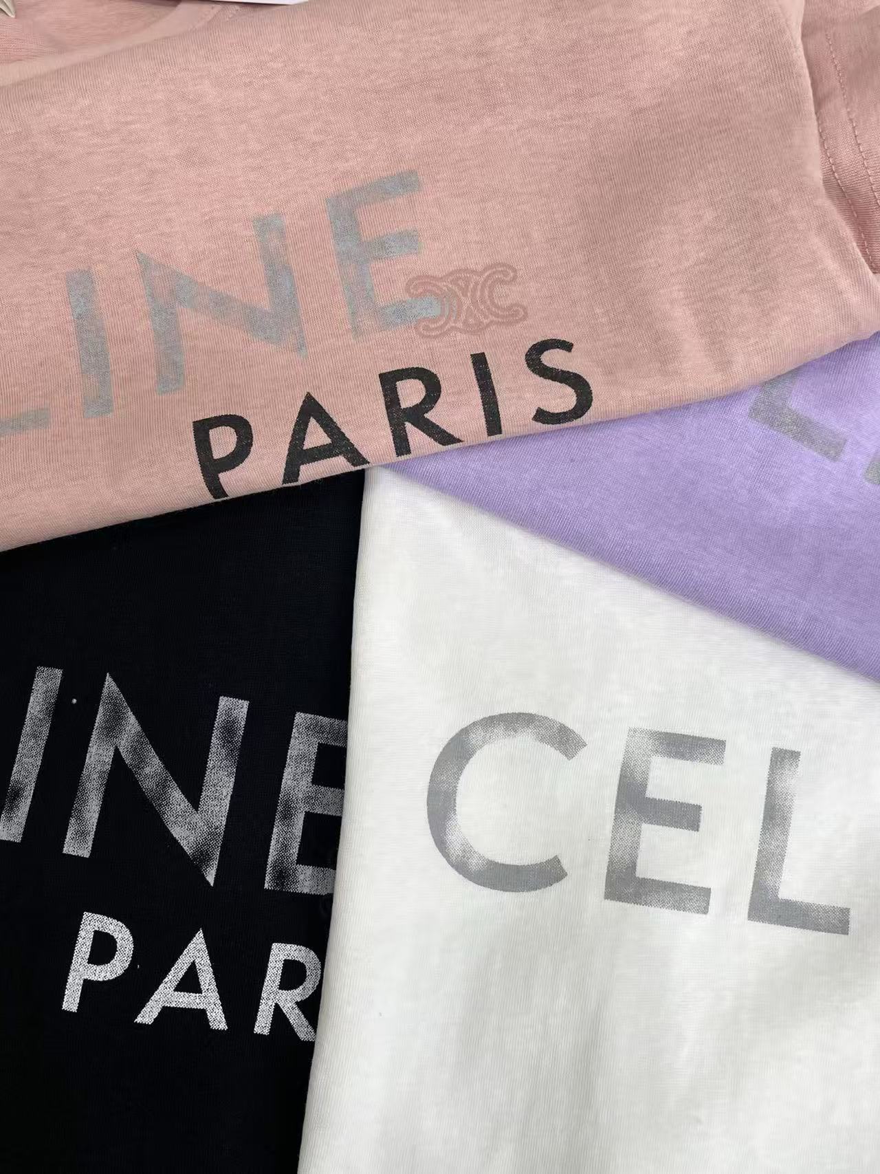 CEL1NE シンプルレターTシャツ【50％割引+送料無料】