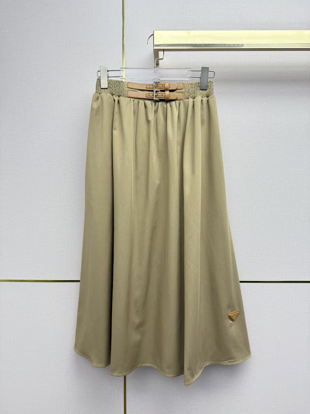 PR4DA ウエストゴム入りプリーツミディスカート【50％割引+送料無料】