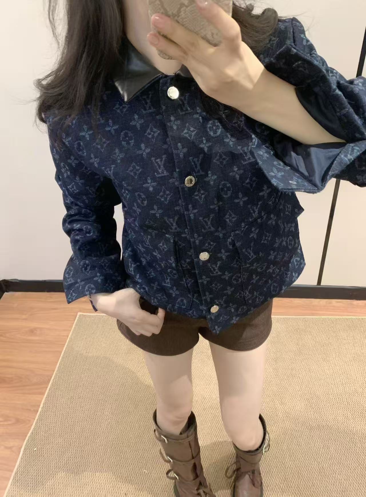 LVプリント デニムジャケット【50％割引+送料無料】