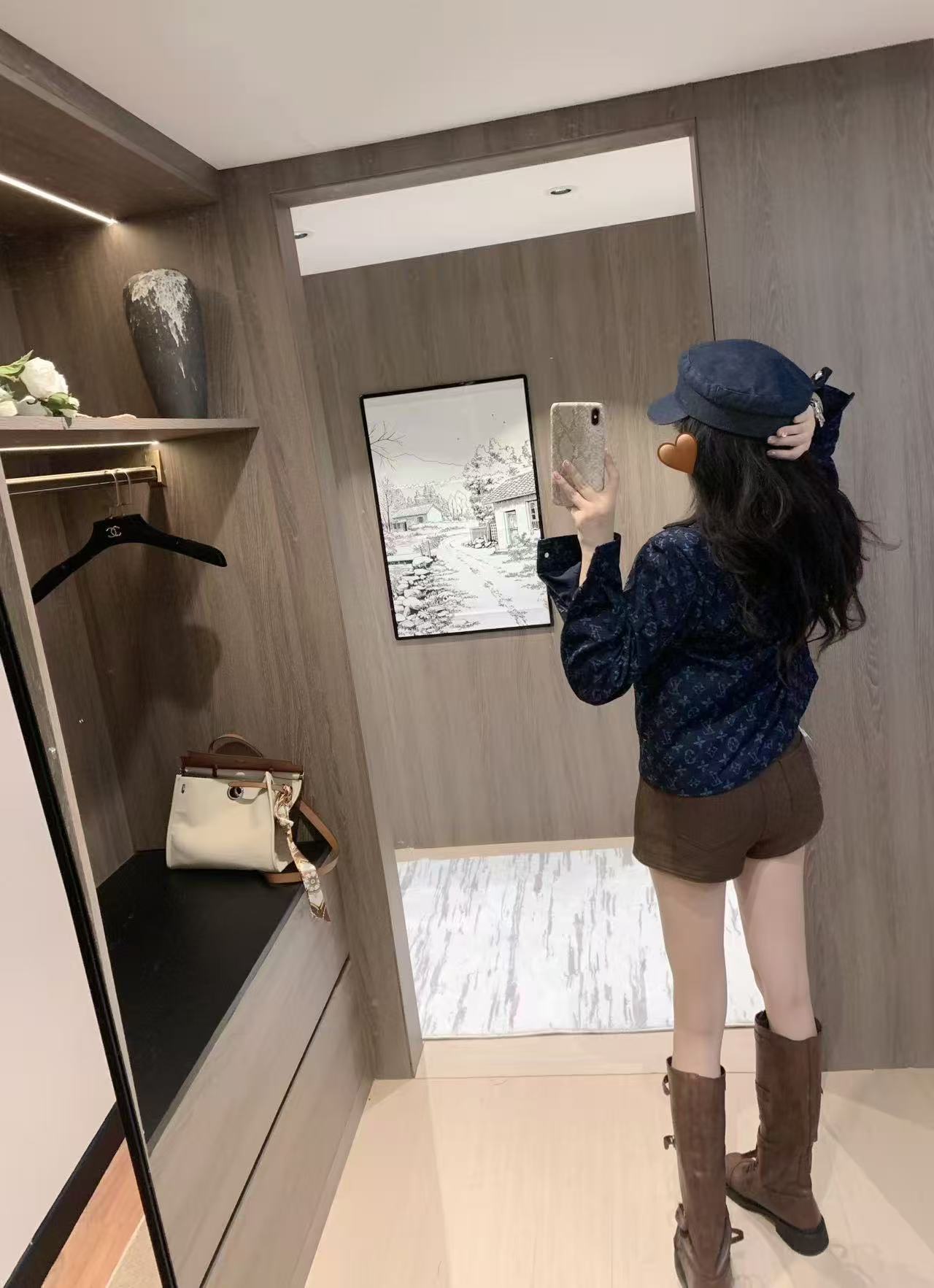 LVプリント デニムジャケット【50％割引+送料無料】