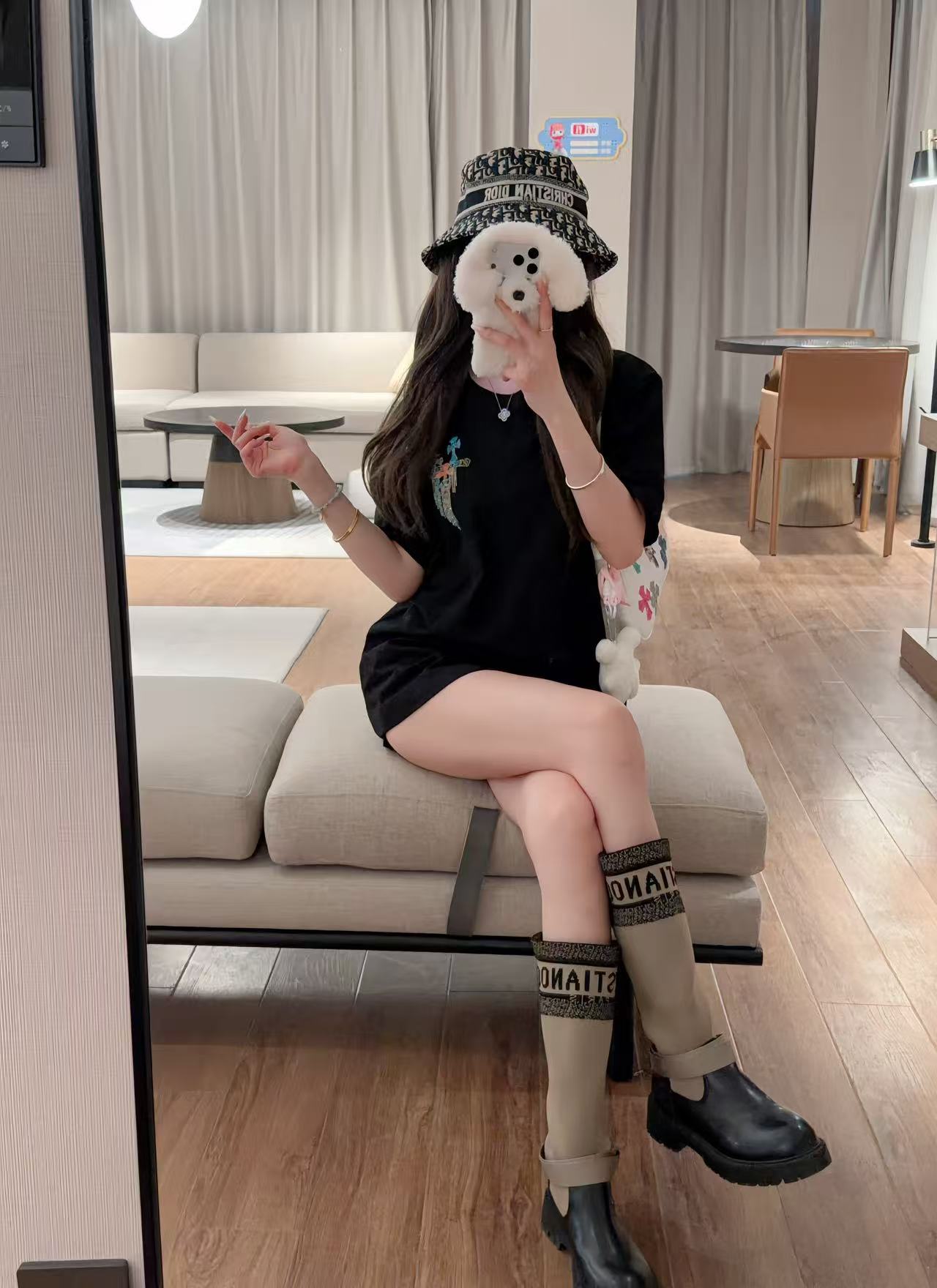 DIOR ジャカード バケットハット【50％割引+送料無料】