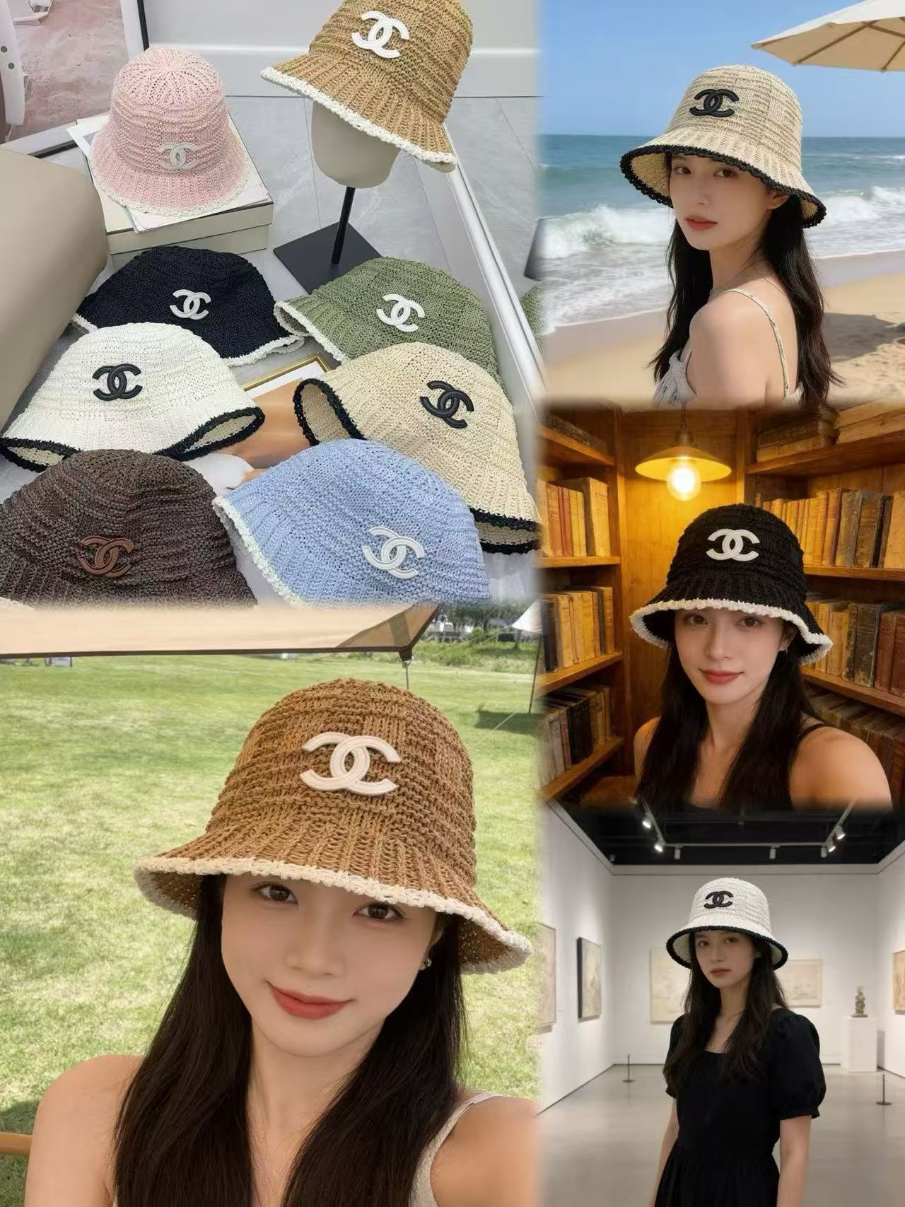 CHANE1 ダブルC フィッシャーマンハット【50％割引+送料無料】