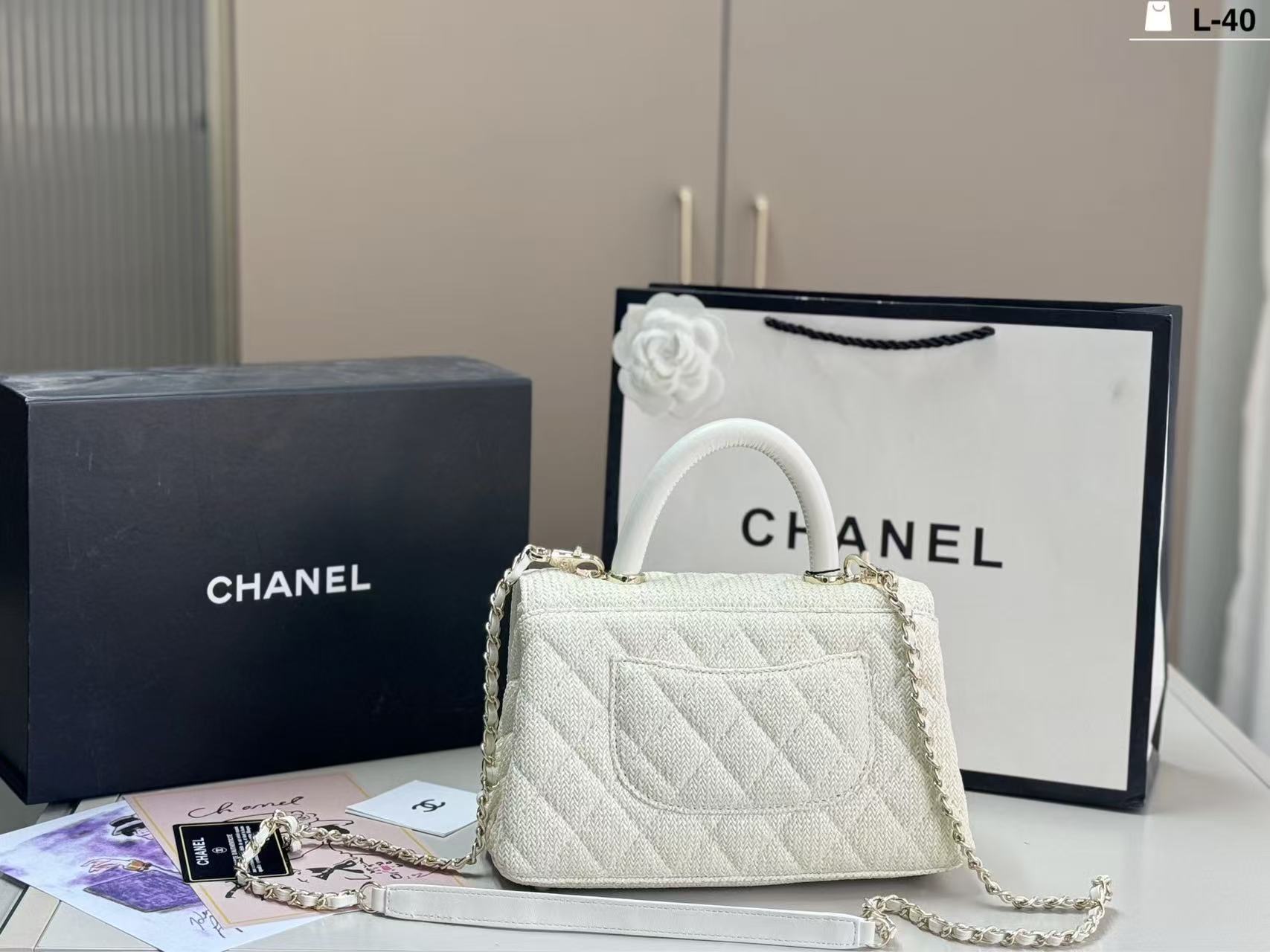 CHANE1クラシックなチェック柄ハンドバッグ【50％割引+送料無料】