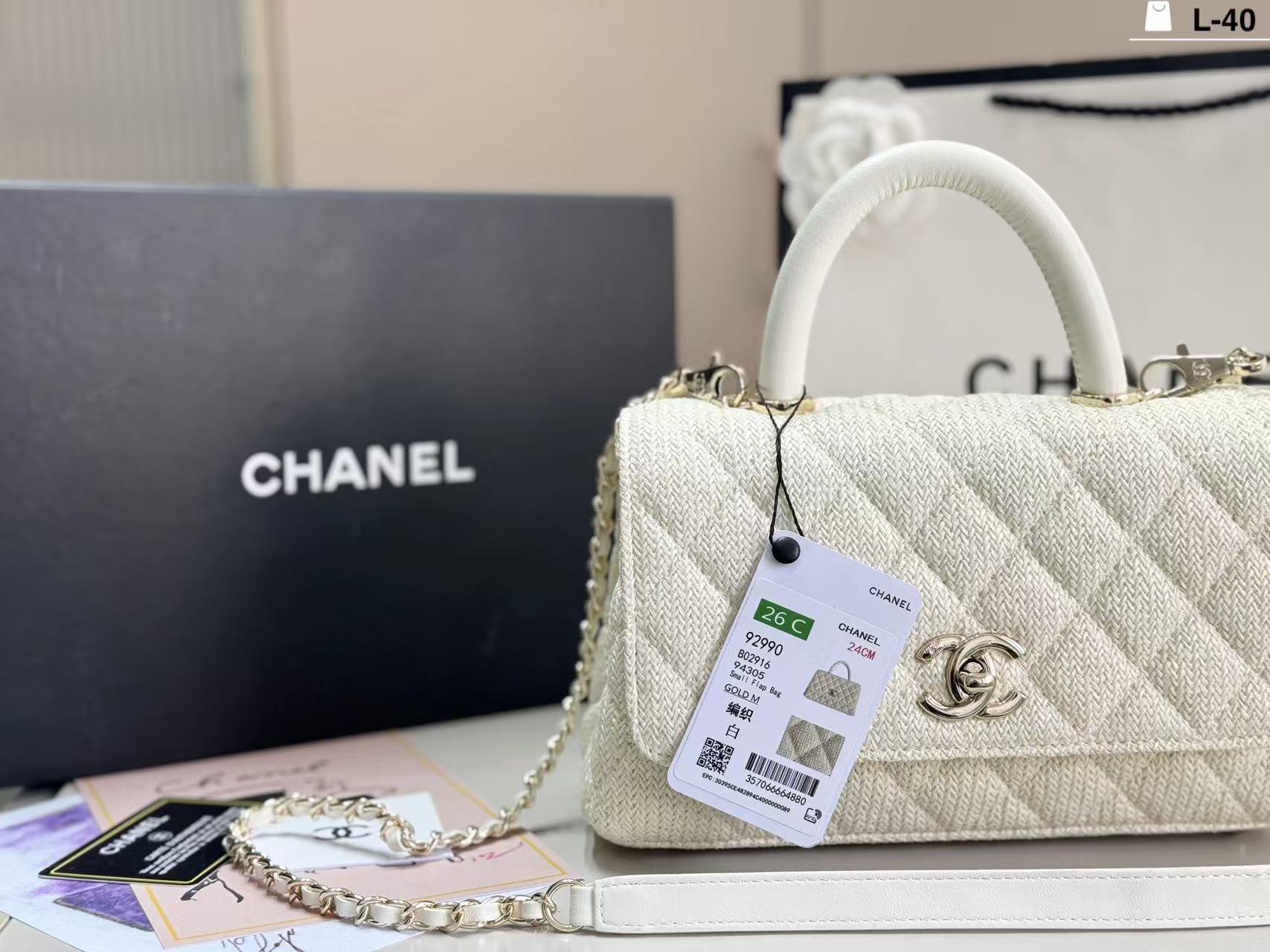 CHANE1クラシックなチェック柄ハンドバッグ【50％割引+送料無料】