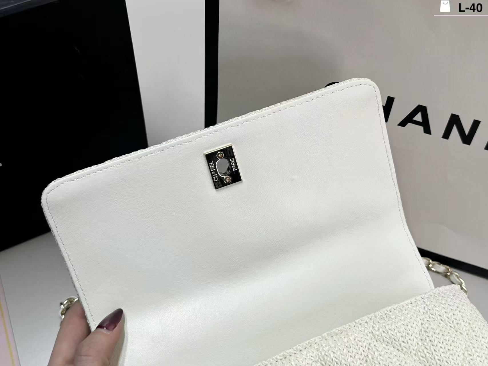 CHANE1クラシックなチェック柄ハンドバッグ【50％割引+送料無料】