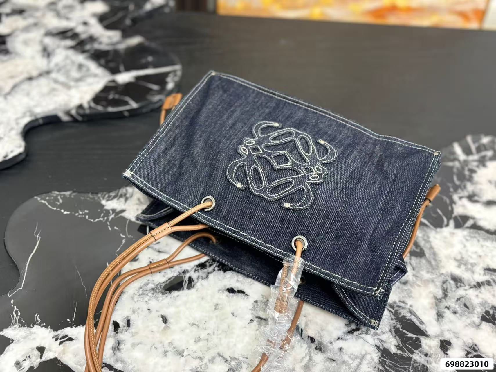 L0WEW デニムトートバッグ【50％割引+送料無料】