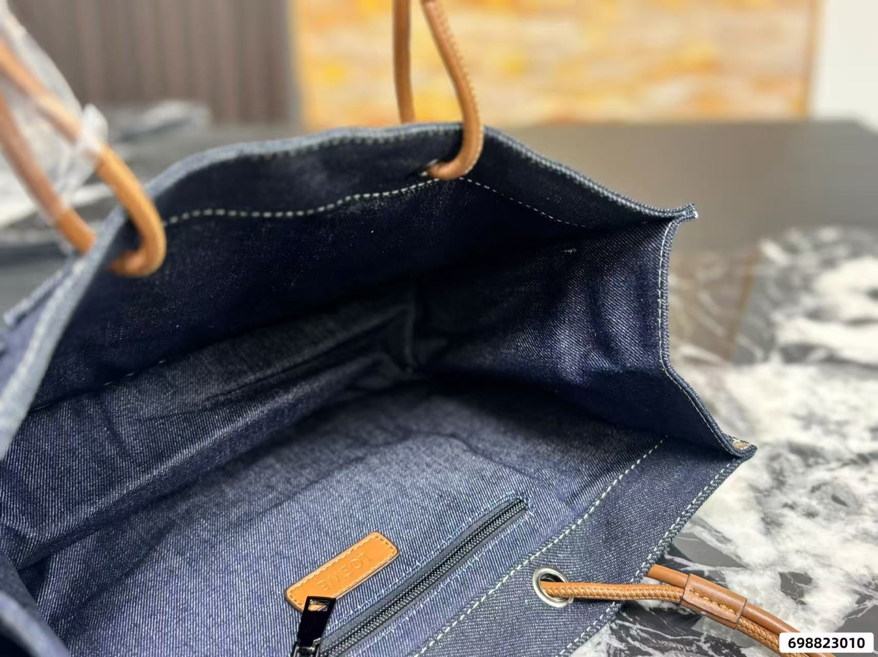 L0WEW デニムトートバッグ【50％割引+送料無料】