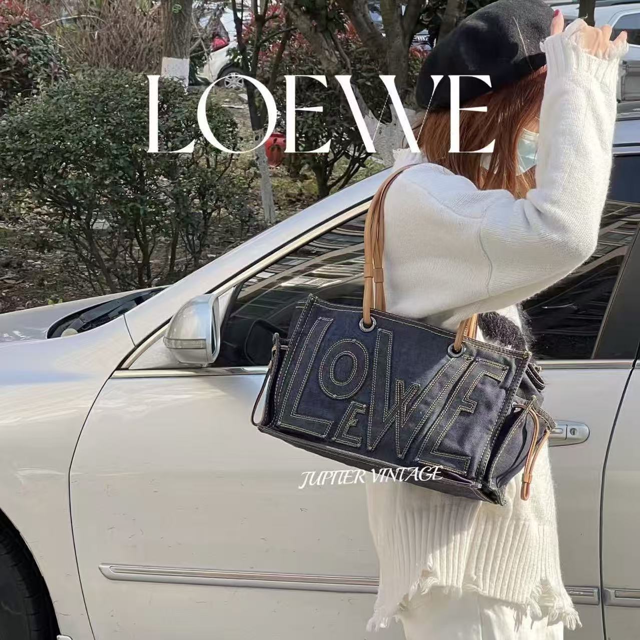 L0WEW デニムトートバッグ【50％割引+送料無料】